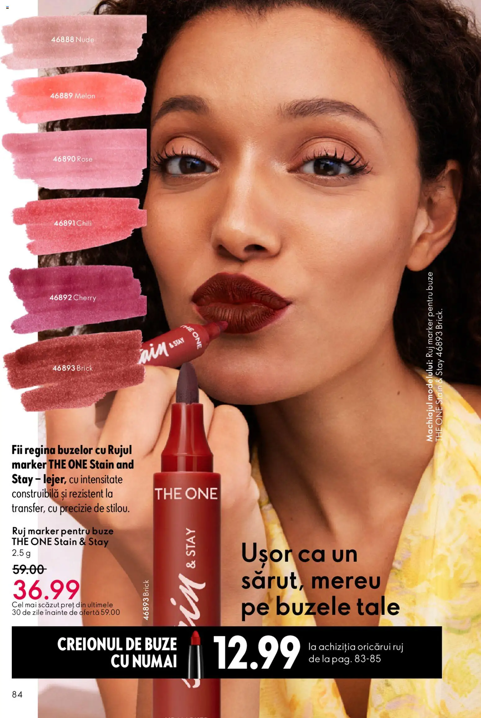Noul catalog Oriflame – valabil de la 04.03.2026 | Pagină: 84 | Produse: Ruj