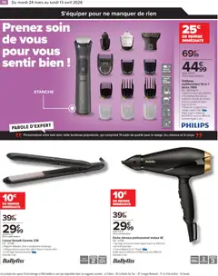 Carrefour - Prévisualisation de Carrefour Faites entrer les bonnes affaires de printemps  valide à partir de 24.03.2026 | Page: 10 | Produits: Tondeuse, Lisseur, Batterie, Tapis