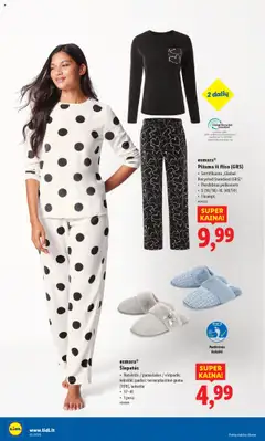 LIDL leidinys galioja nuo 20.10.2025 | Puslapis: 30 | Prekių: Pižama, Šlepetės