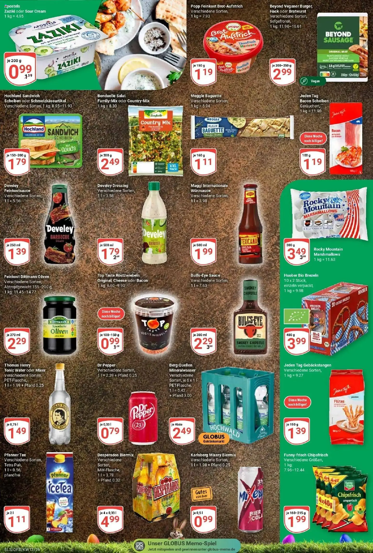 Globus prospekt Saarlouis	 – gültig ab 15.03.2026 | Seite: 8 | Produkte: Dressing, Mineralwasser, Desperados, Brot