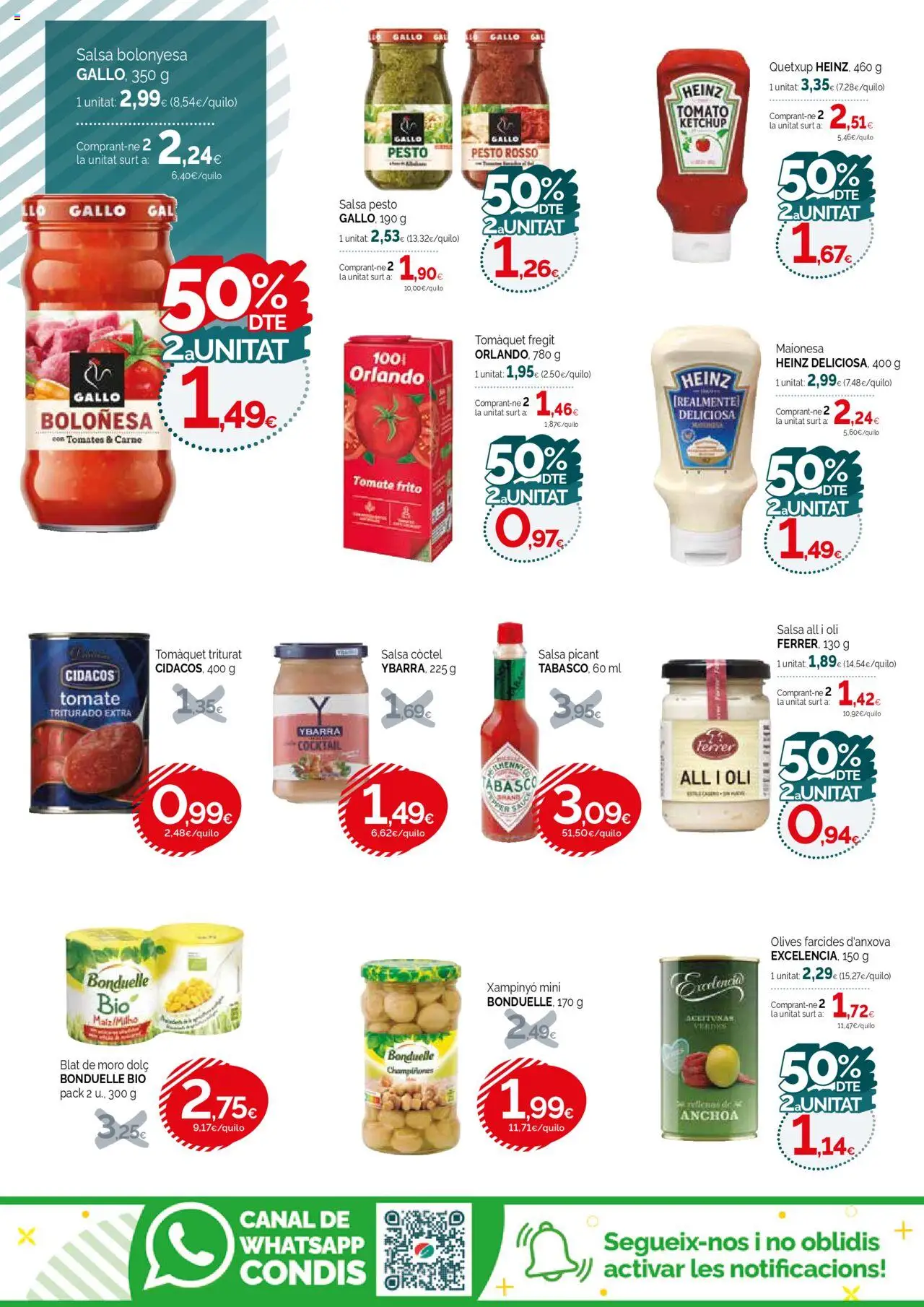 Condis folleto life │ válido desde el 20.08.2025 | Página: 14 | Productos: Tomates, Anchoa, Tomate triturado