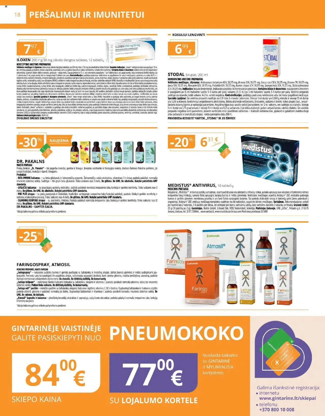 Gintarinė akcijos nuo 01.10.2025 | Puslapis: 18 | Prekių: Balzamas, Ledinukai