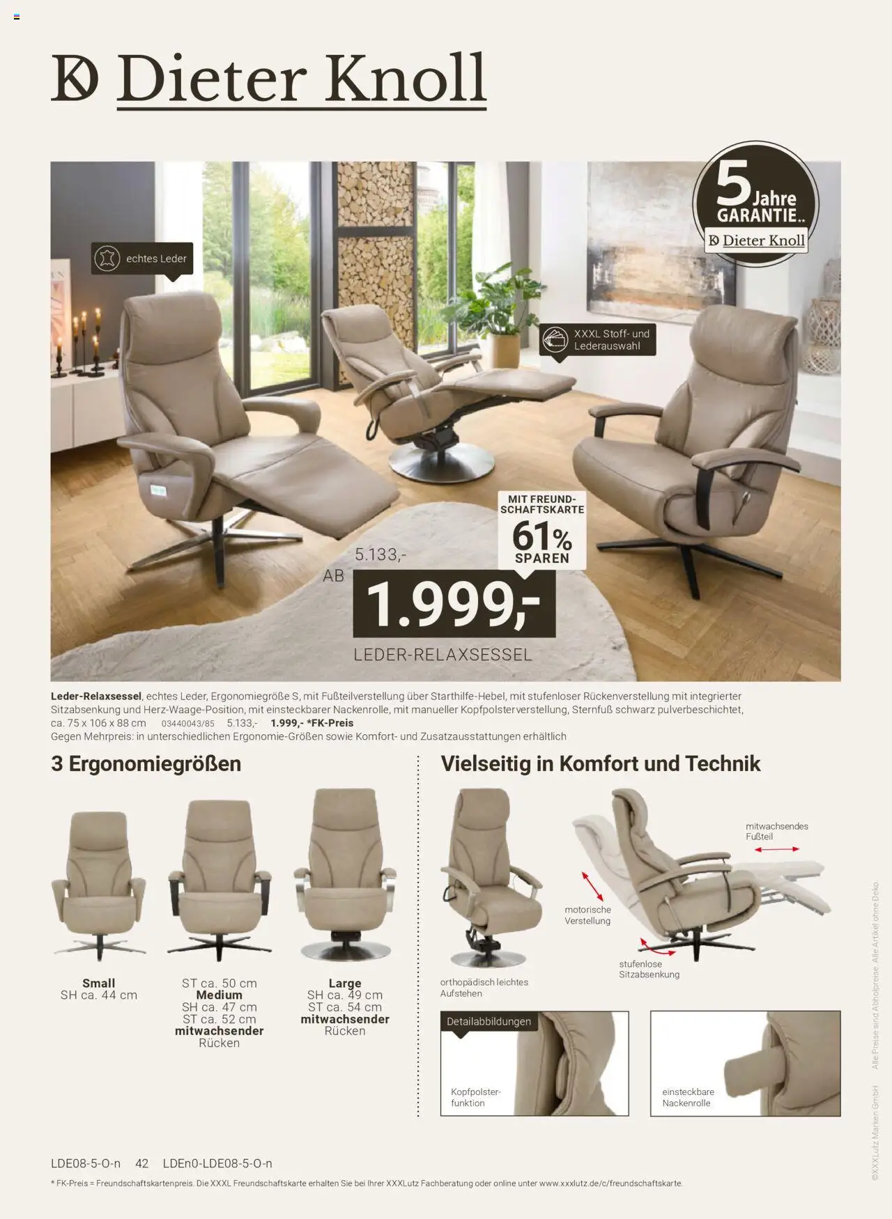 XXXL Lutz Dieter Knoll Spezial - gültig ab dem 04.08.2025 | Seite: 42 | Produkte: Kopfpolster