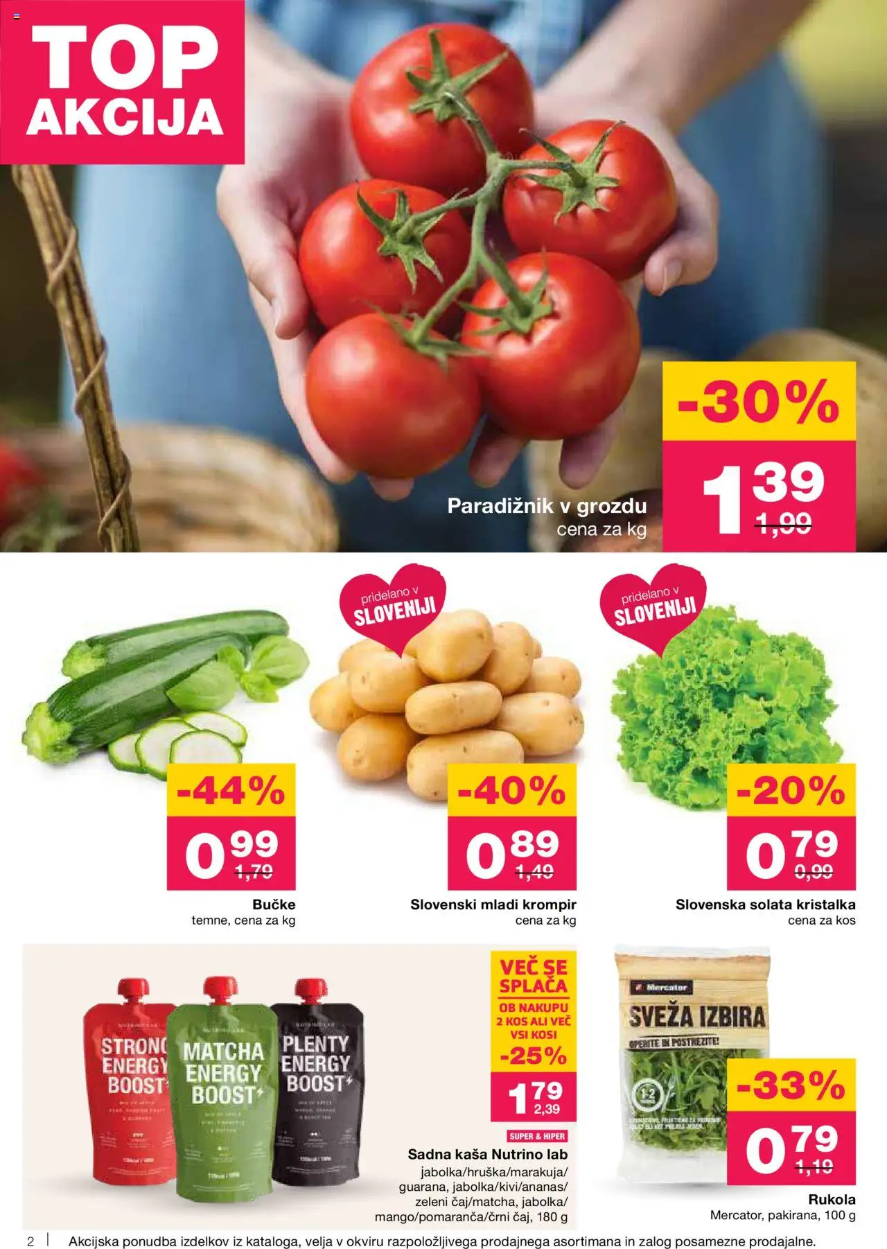 Mercator katalog │ velja od 26.06.2025 | Stran: 2 | Izdelki: Kos, Paradiznik, Solata, Krompir