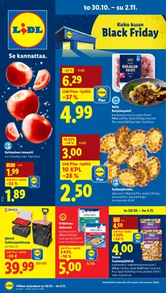 Lidl-mainoslehti voimassa 30.10.2025 alkaen