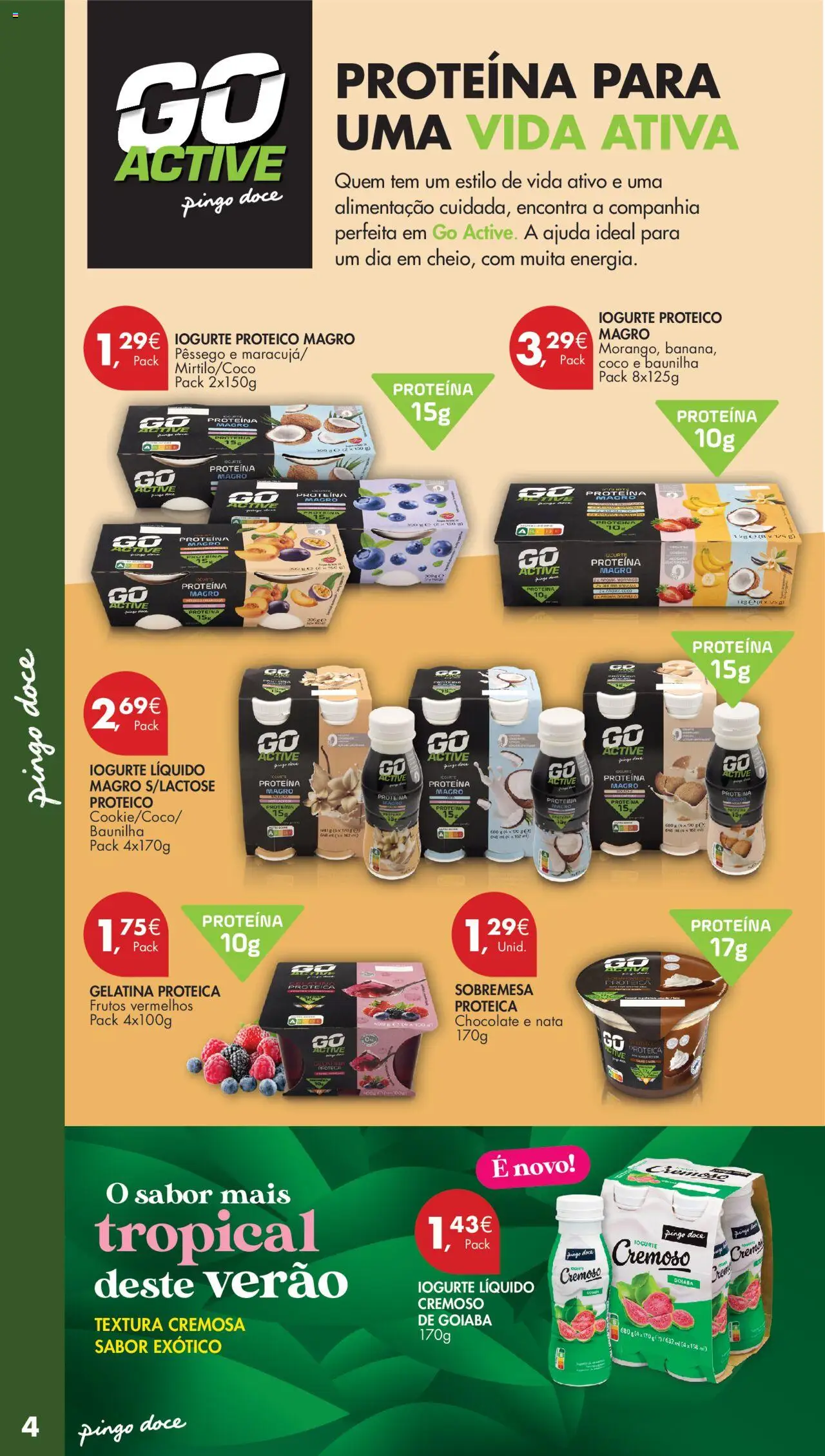 Pingo Doce - Folheto Especial Iogurtes │ válido de 01.07.2025 | Página: 4 | Produtos: Gelatina, Iogurte, Nata, Iogurte liquido