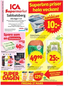 ICA Supermarket - Stockholm - Förhandsvisning av reklamblad från butik ICA Supermarket aktuell från 23.03.2026