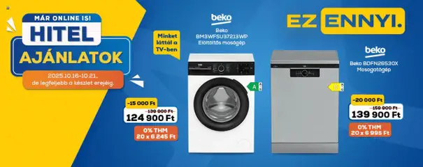 Euronics Akciós újság - amely érvényes a következő dátumtól: 16.10.2025 | Oldal: 5 | Termékek: Mosógép, Mosogatógép, Elöltöltős mosógép
