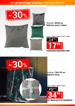 Pogląd oferty "Merkury Market Gazetka - Dni przytulnego wnętrza" - ważna od 22.11.2025 | Strona: 9 | Produkty: Poduszka