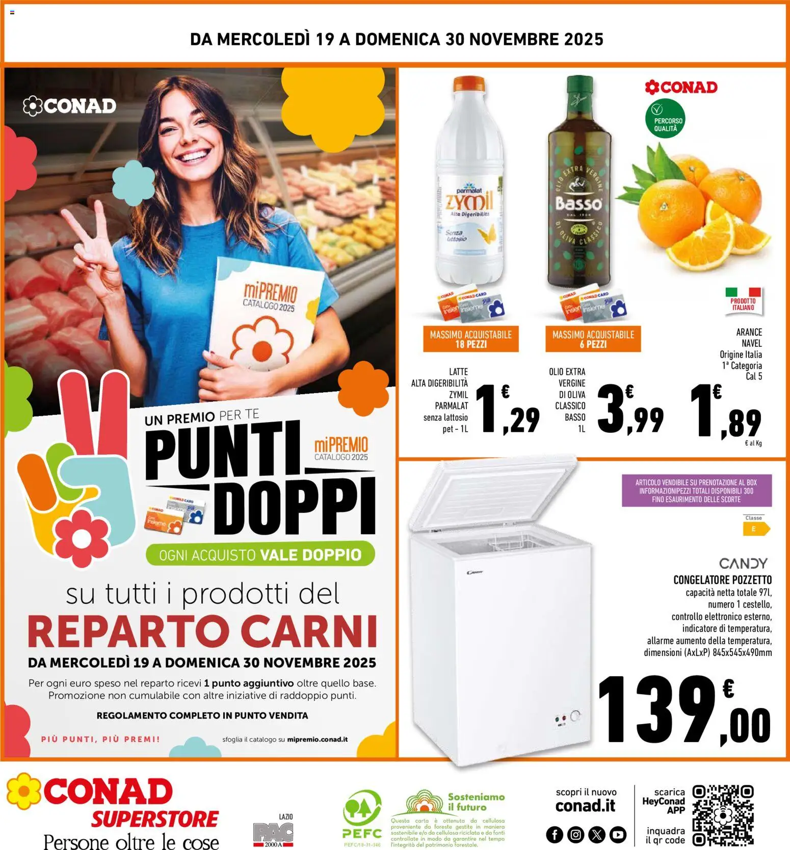 Volantino Conad del 19.11.2025 | Pagina: 32 | Prodotti: Tè, Olio, Olio extra vergine, Congelatore