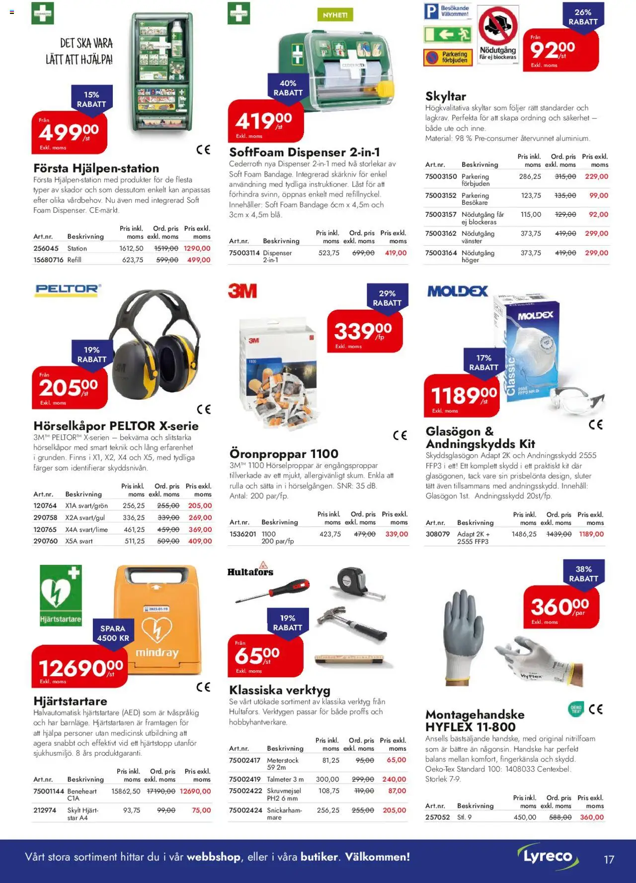 Lyreco reklamblad aktuell från 01.09.2025 | Sida: 17 | Produkter: Skylt, Glasögon