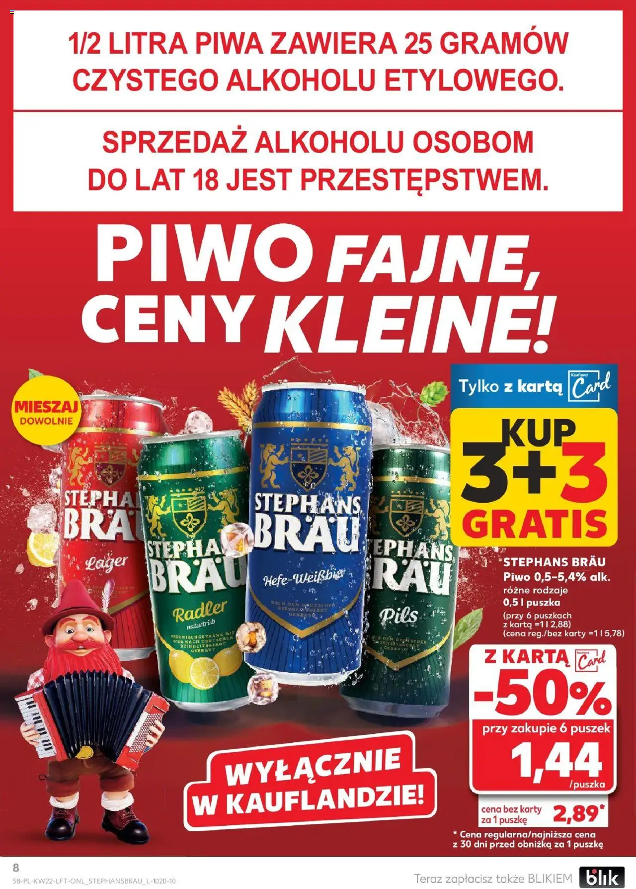 Kaufland gazetka od 29.05.2025 | Strona: 8 | Produkty: Karta, Piwo
