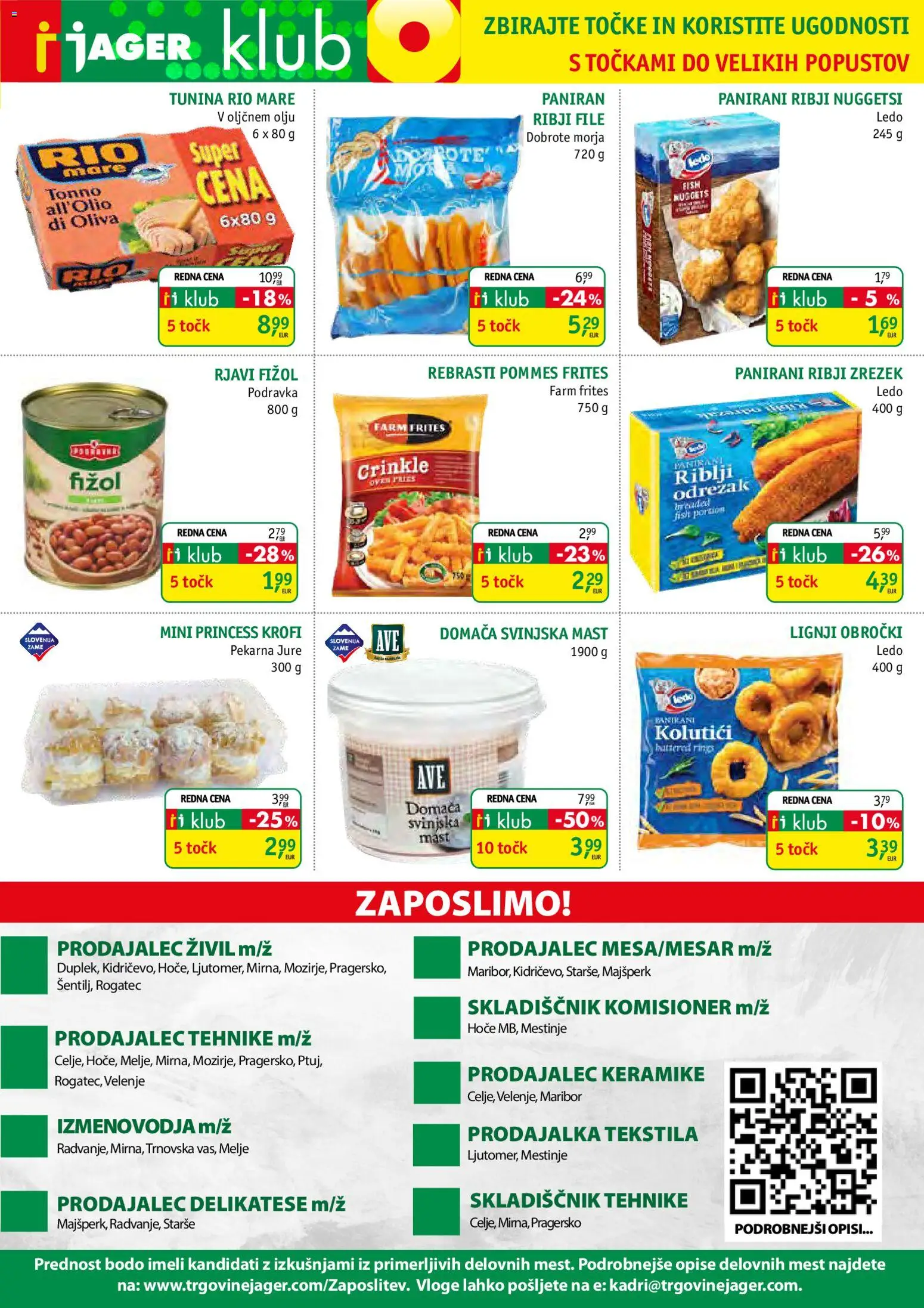 Novi Jager katalog ponudbe – veljaven od 11.02.2026 | Stran: 13 | Izdelki: Lignji, Pekarna