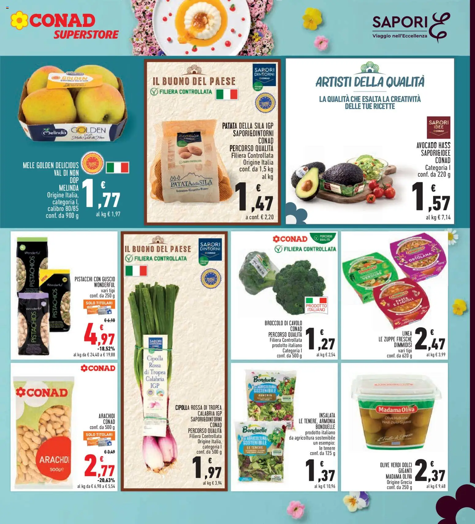 Volantino Conad del 26.03.2026 | Pagina: 5 | Prodotti: Insalata, Pasta, Broccoli, Arachidi