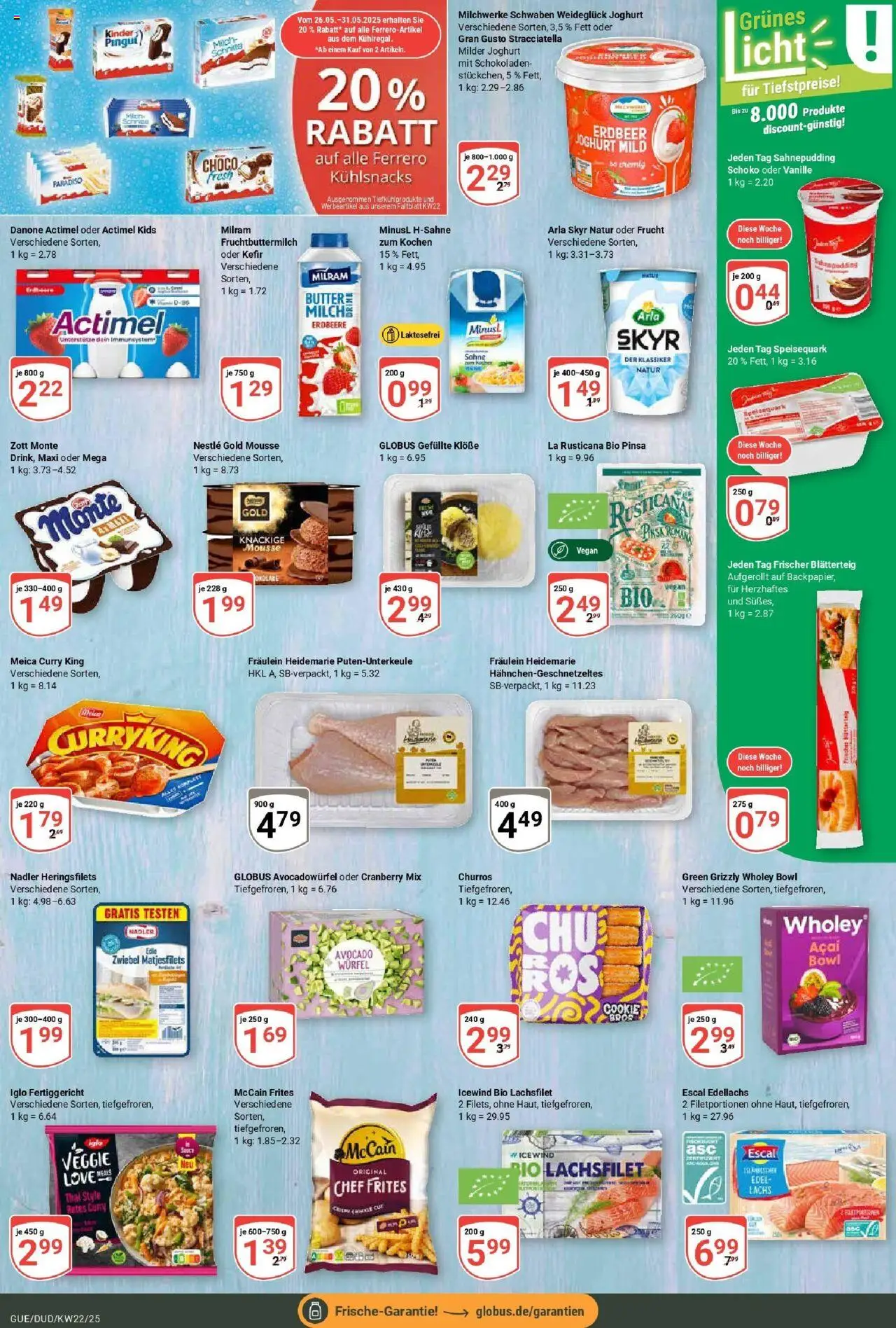 Globus prospekt Saarbrücken-Güdingen	 - gültig ab dem 25.05.2025 | Seite: 13 | Produkte: Joghurt, Meica, Milram, Speisequark