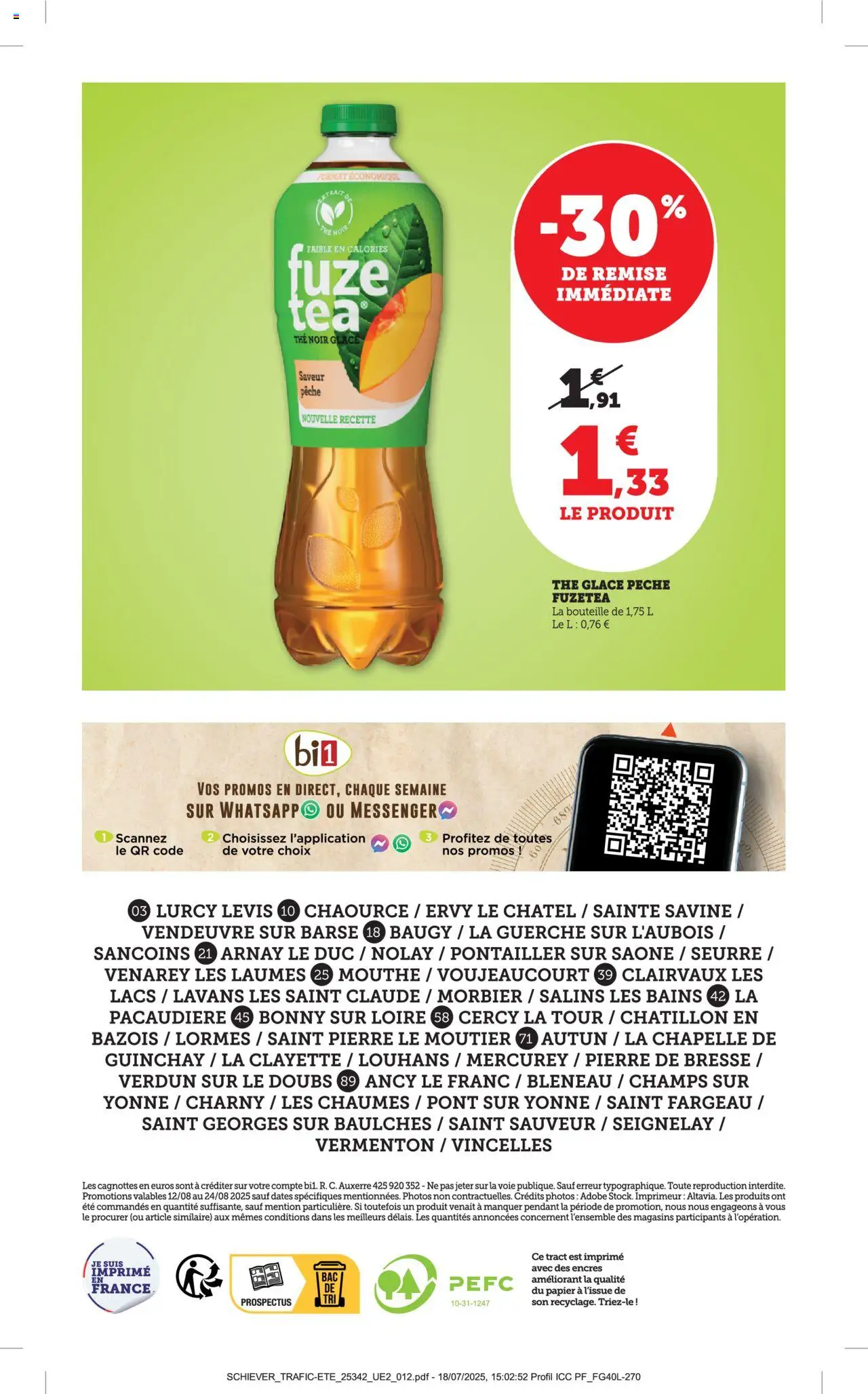  | Page: 12 | Produits: Pêche, Thé glacé, Thé
