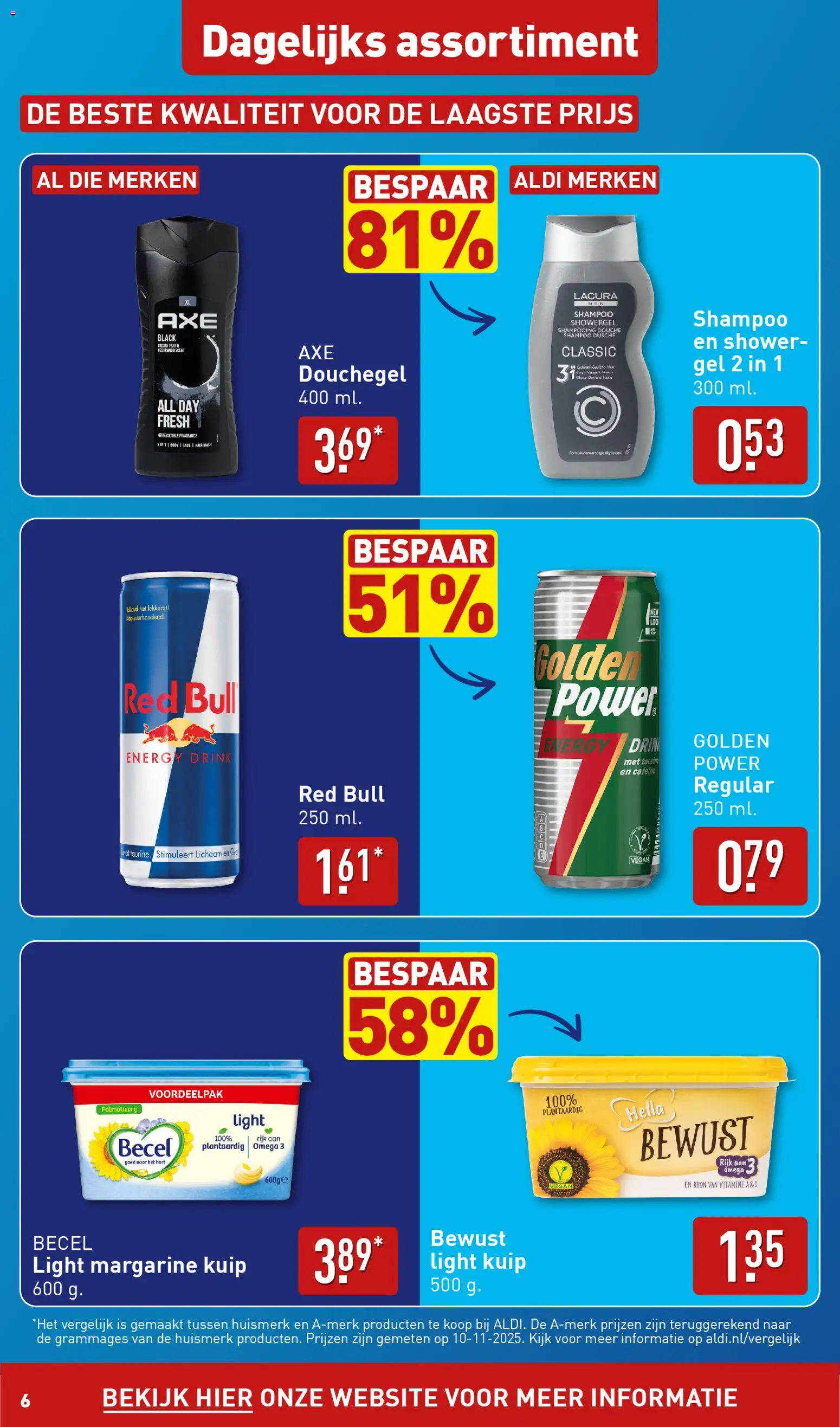 {H1} | Pagina: 6 | Producten: Red Bull, Gel, Shampoo, Douchegel