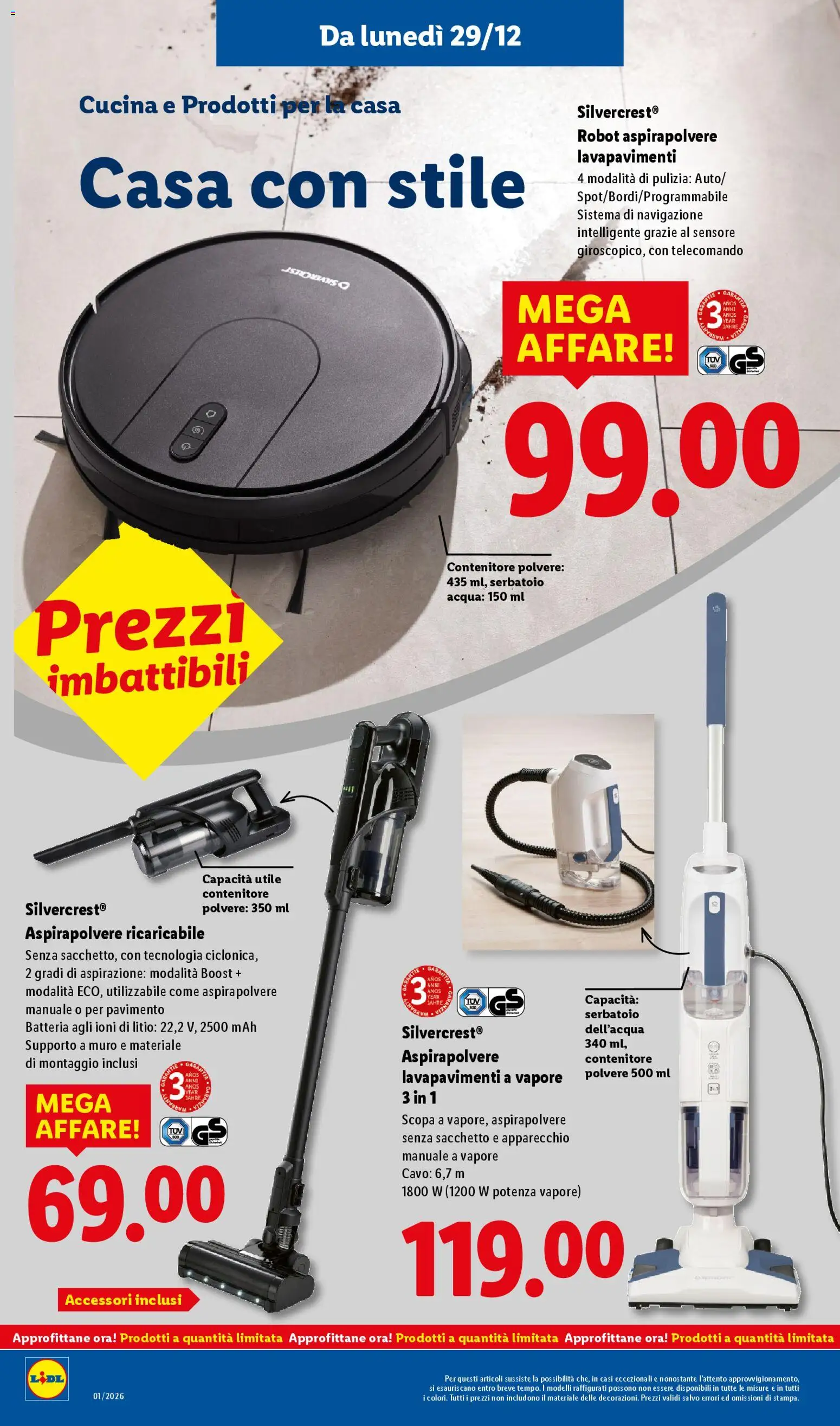 Volantino Lidl del 29.12.2025 | Pagina: 30 | Prodotti: Pavimento, Acqua, Contenitore, Batteria