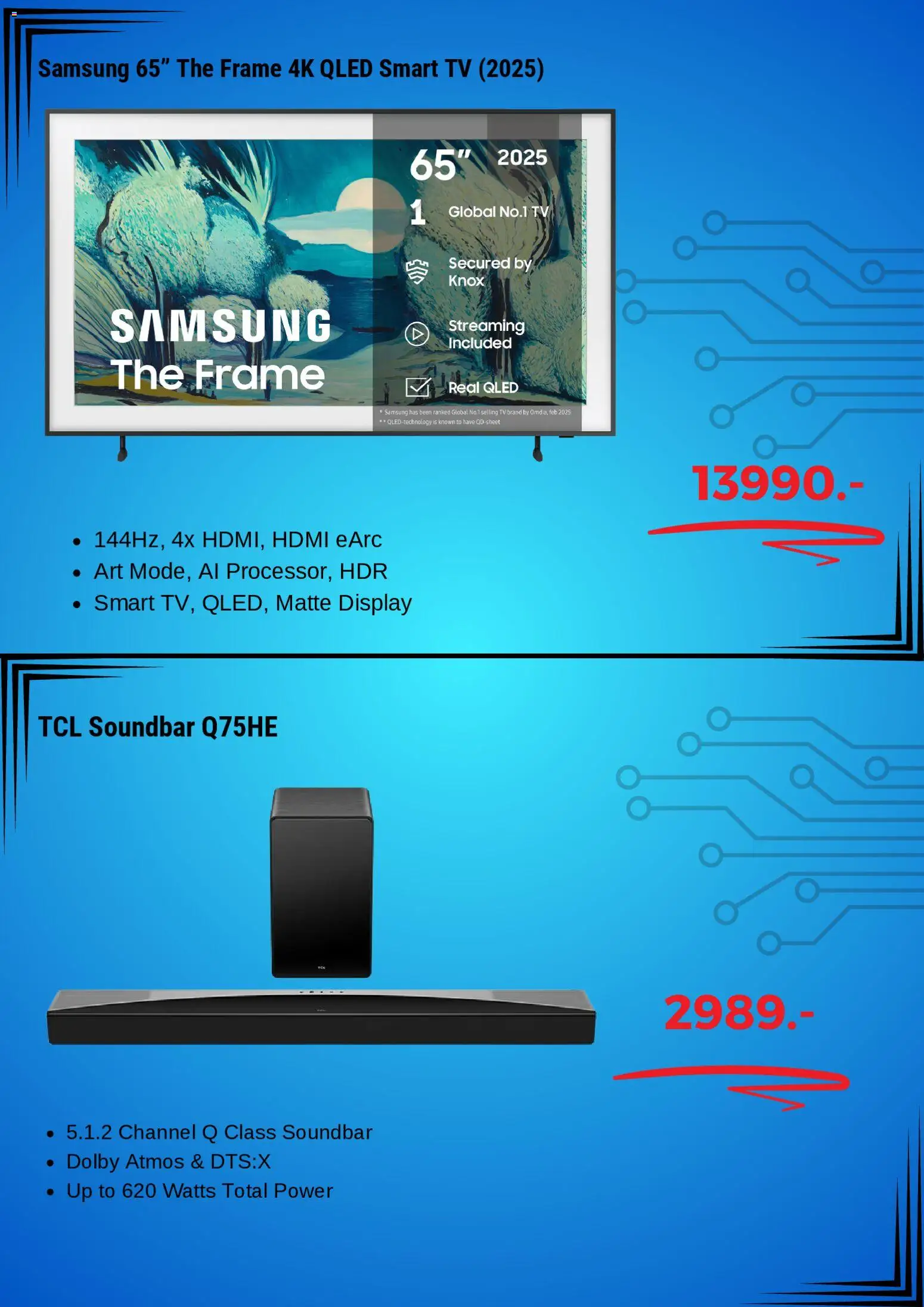 Elgiganten reklamblad aktuell från 03.11.2025 | Sida: 3 | Produkter: Smart tv, Tv