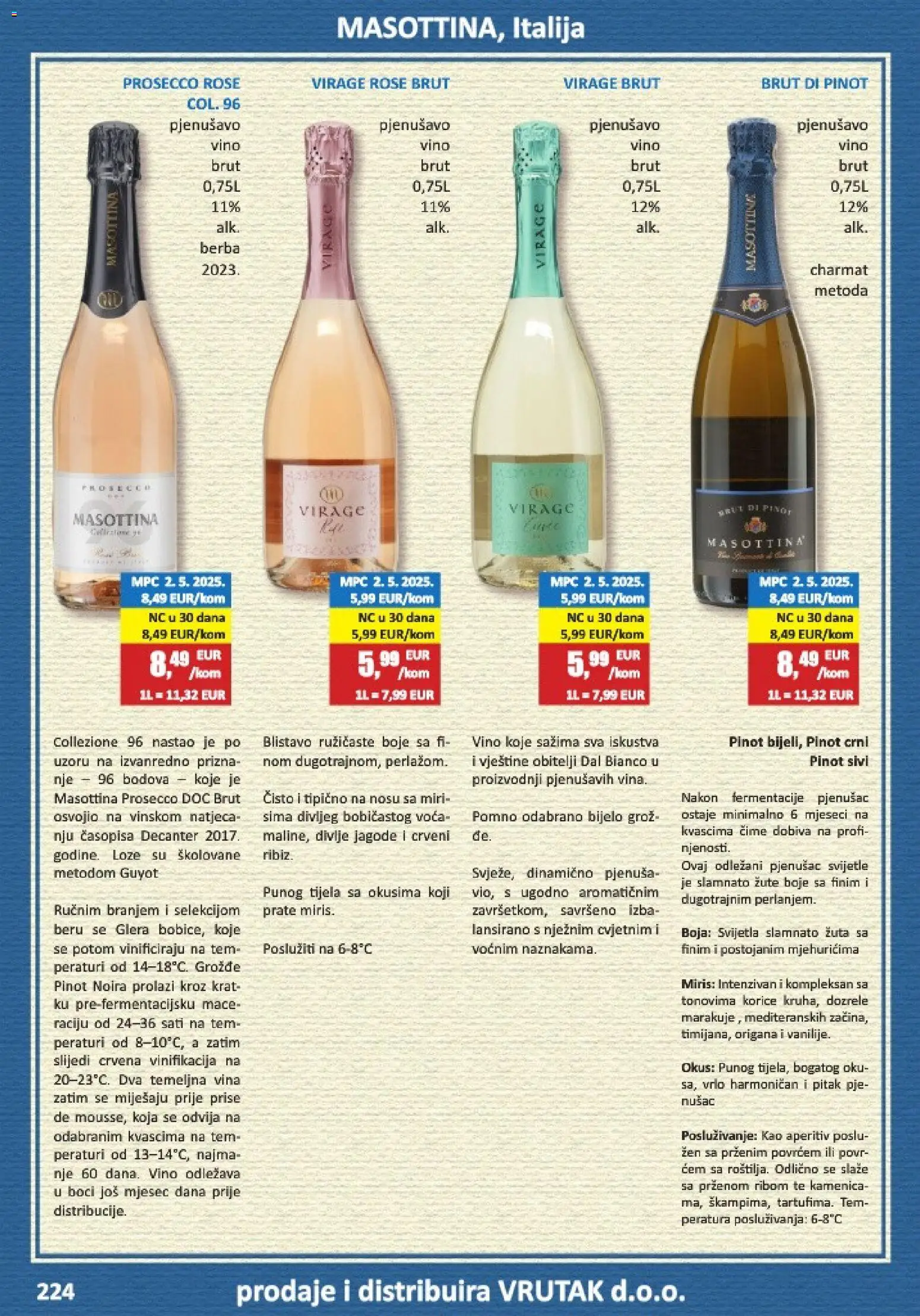 Vrutak katalog | vrijedi od 01.11.2025 | Stranica: 224 | Proizvodi: Prosecco, Vino, Jagode, Grožđe