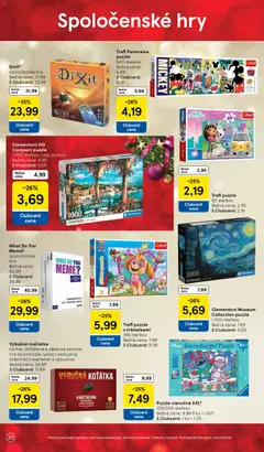 Tesco leták platný od 27.10.2025 | Strana: 20 | Produkty: Puzzle, Hra