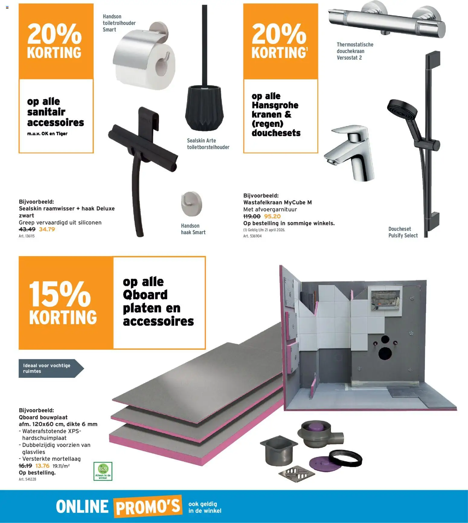 {H1} | Pagina: 30 | Producten: Doucheset, Platen