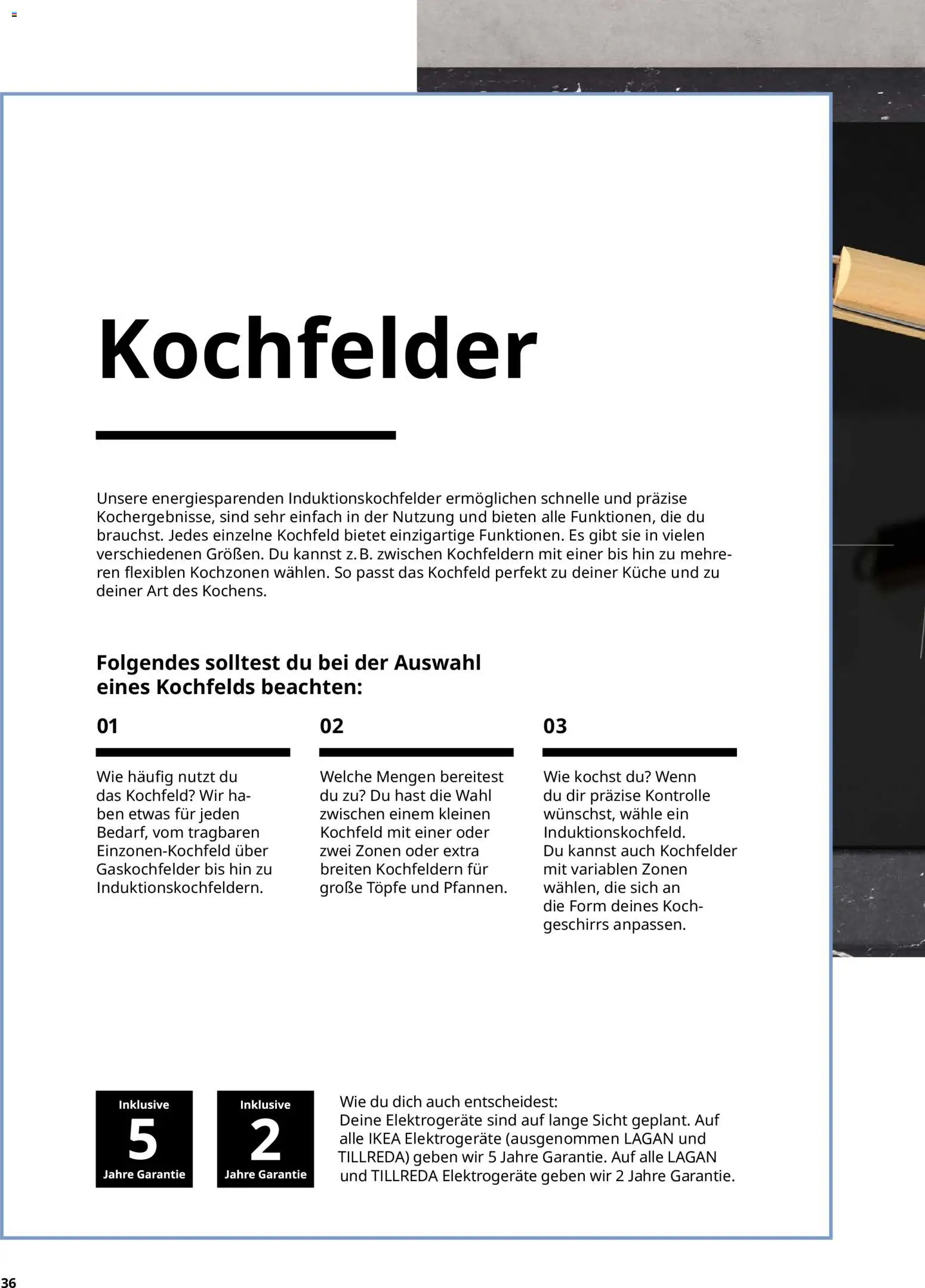 Ikea Elektrogeräte – gültig ab 02.01.2026 | Seite: 36 | Produkte: Küche, Kochfeld