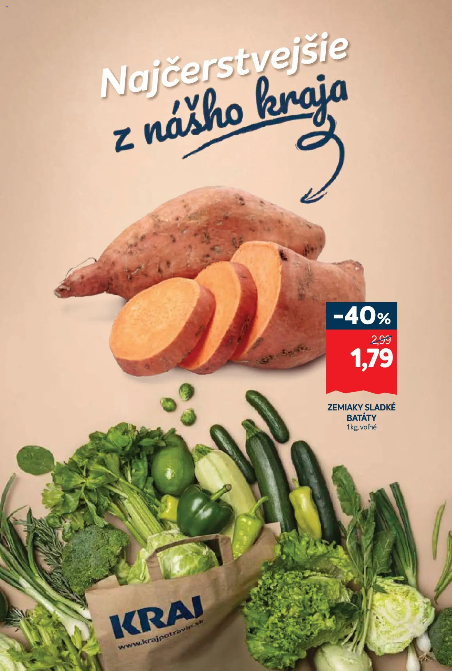 Nové Kraj akcie – leták je platný od 20.11.2025 | Strana: 3 | Produkty: Zemiaky, Batáty