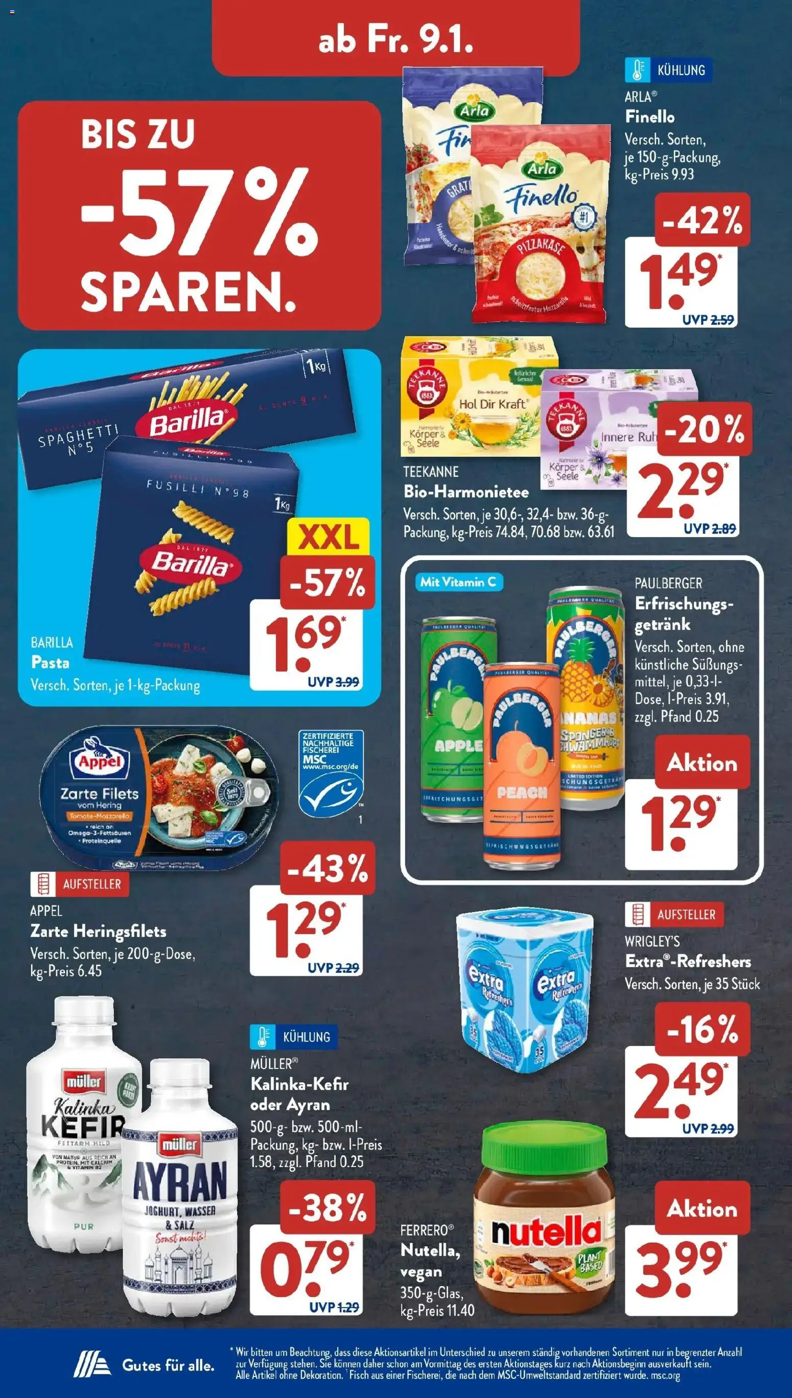 Aldi Süd - Aldi Süd: Wochenangebote – gültig ab 04.01.2025 | Seite: 26 | Produkte: Kefir, Grat, Apple, Nutella