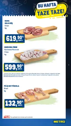 Metro Katalog - 14.08.2025 tarihinden itibaren geçerlidir | Sayfa: 3 | Ürünler: Piliç, Pirzola, Fırın