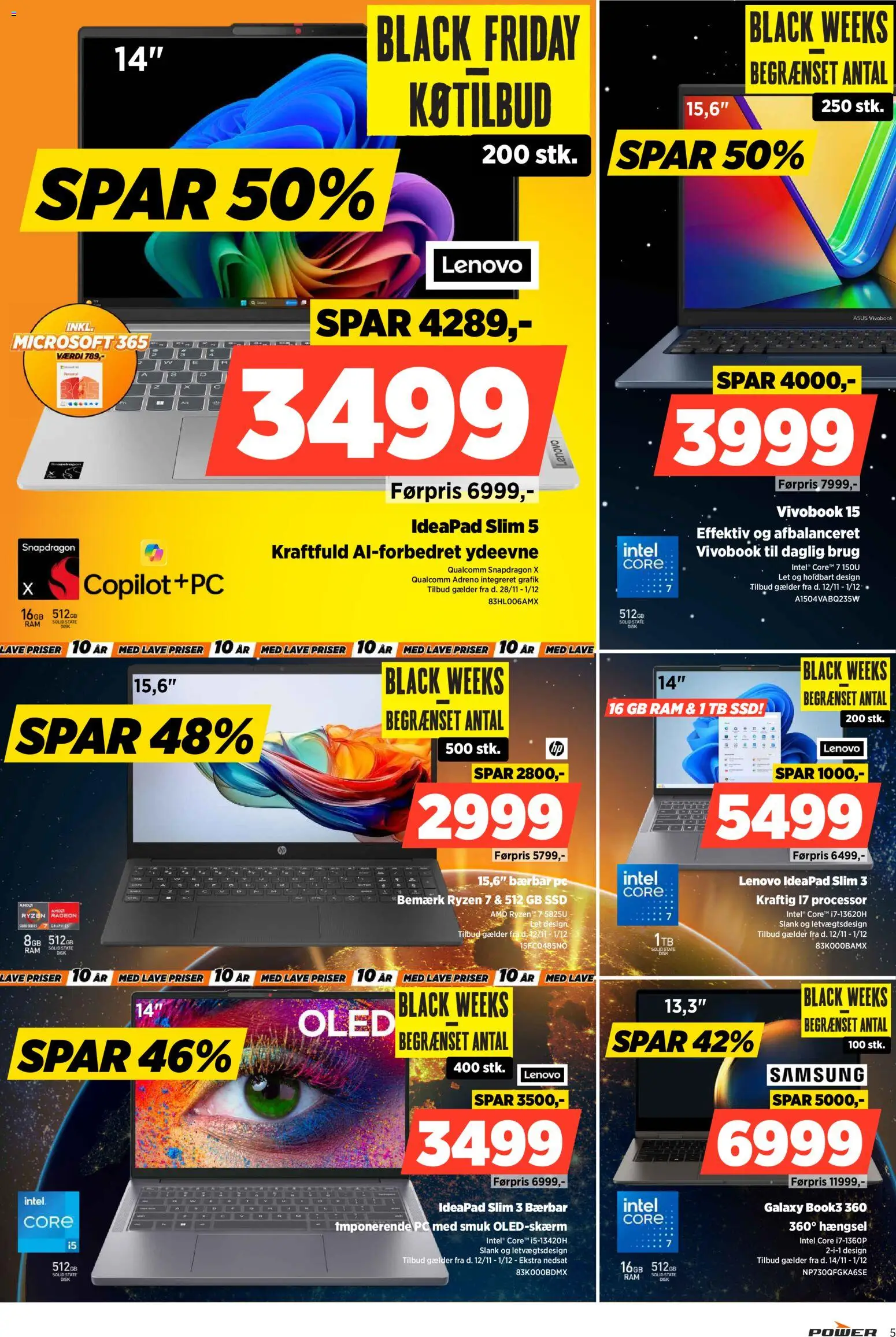 Power tilbudsavis – gyldig fra 28.11.2025 | Side: 5 | Produkter: Processor, RAM, Disk, PC