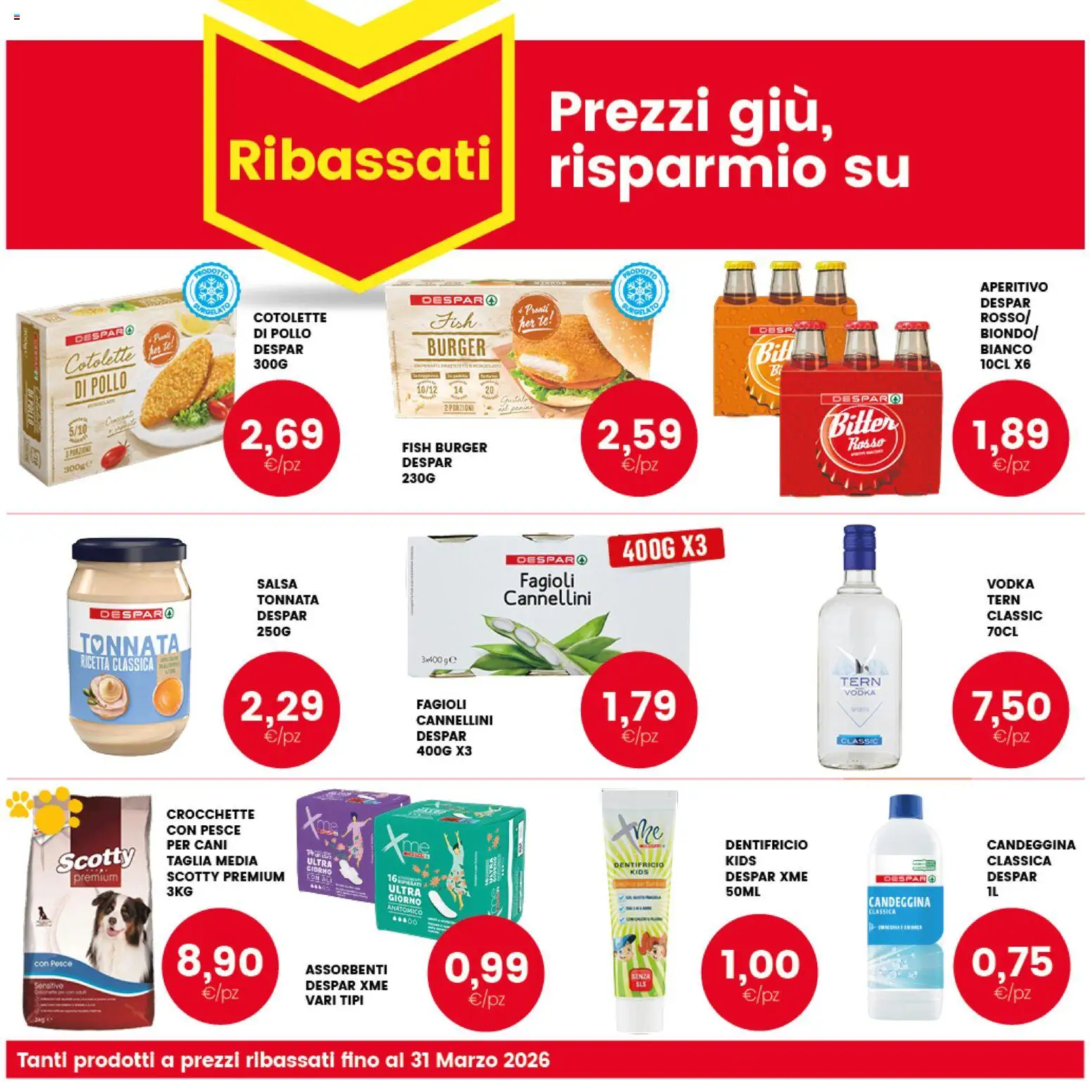 Volantino Interspar del 23.02.2026 | Pagina: 33 | Prodotti: Dentifricio, Cannellini, Salsa, Aperitivo