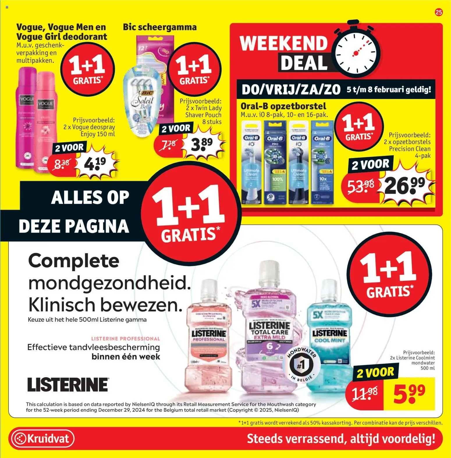 {H1} | Pagina: 25 | Producten: Deodorant, Mondwater, Kan