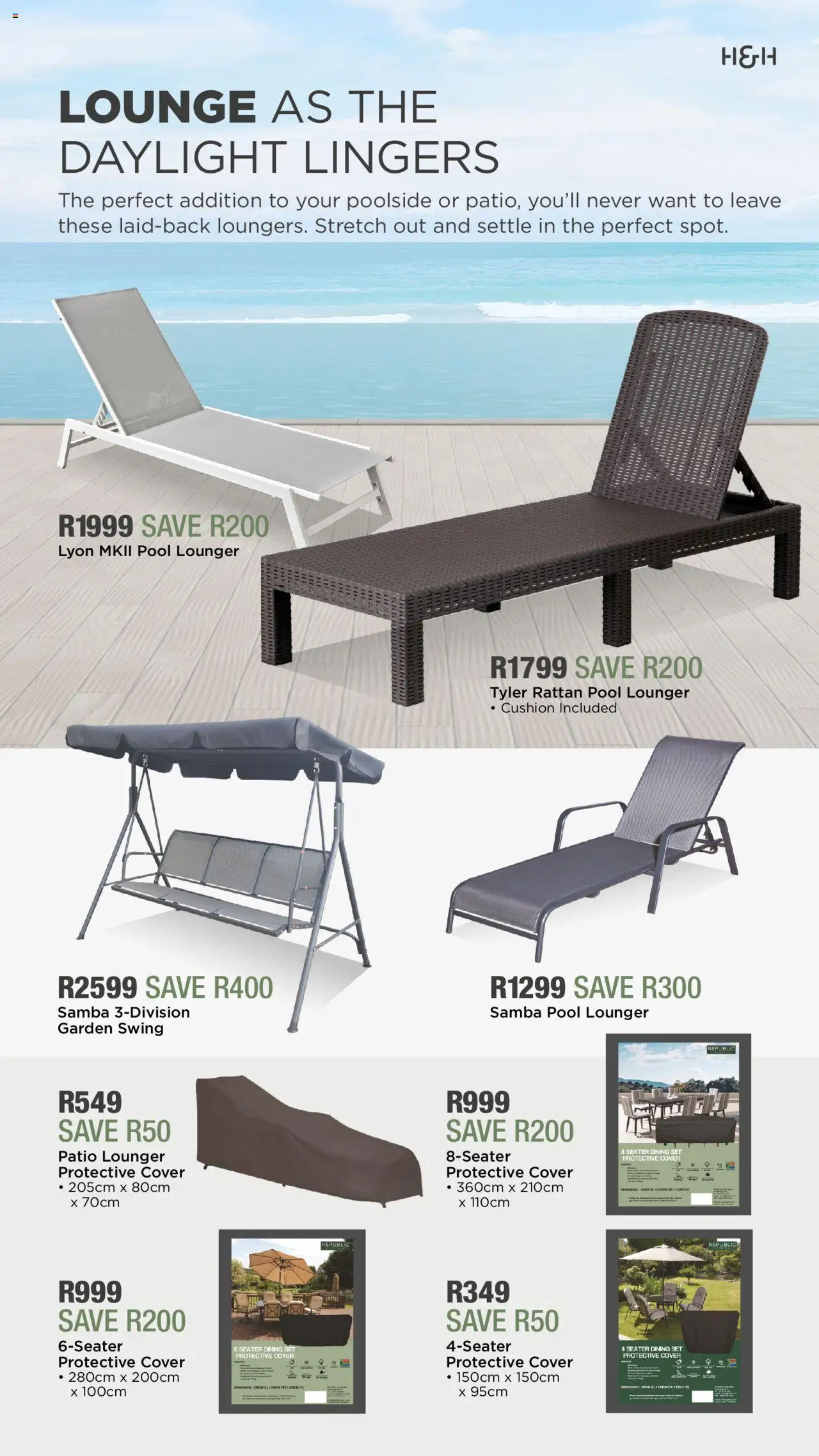 House and Home - Patio Catalogue │ valid from 11.08.2025 | Page: 12 | Products: Cover, Cushion, Seater