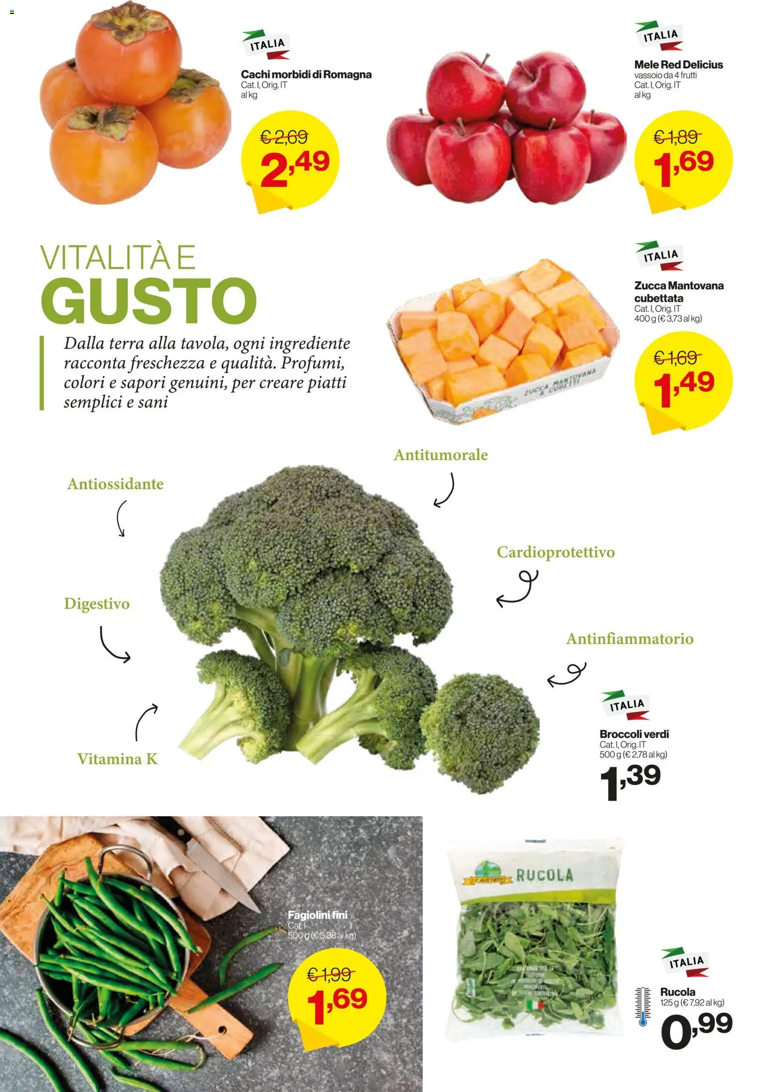 Volantino IN's del 19.11.2025 | Pagina: 16 | Prodotti: Rucola, Fagiolini, Vassoio, Terra