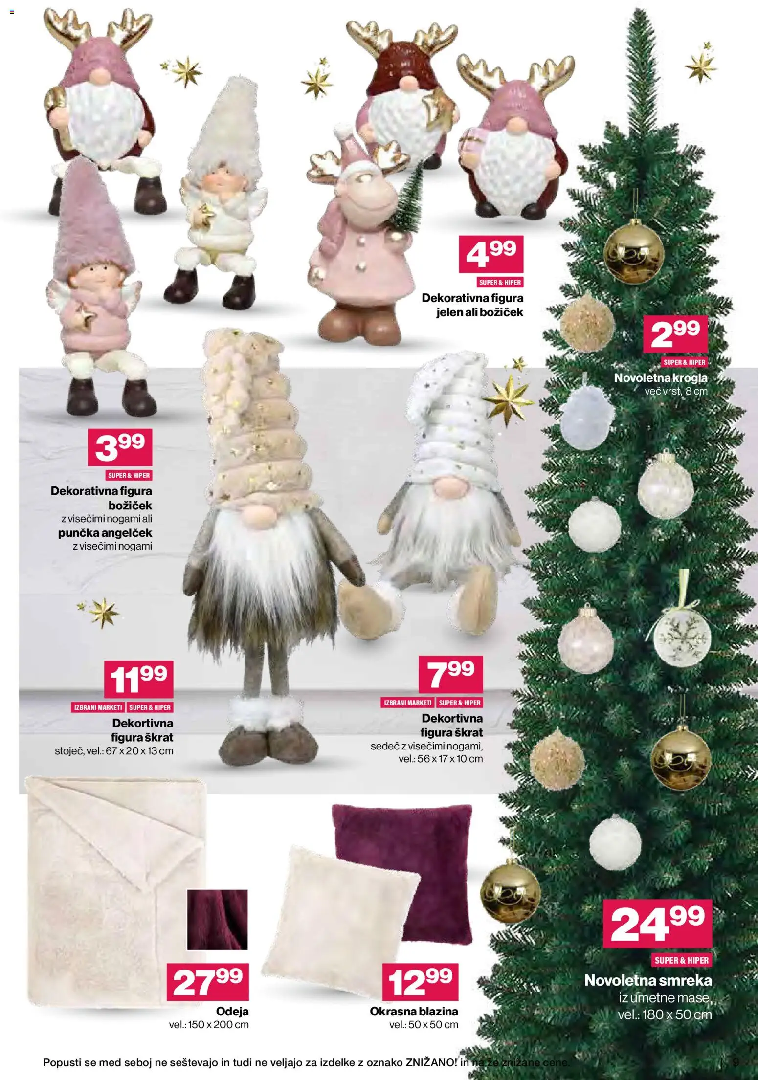 Novi Mercator katalog ponudbe – veljaven od 19.11.2025 | Stran: 9 | Izdelki: Blazina, Odeja