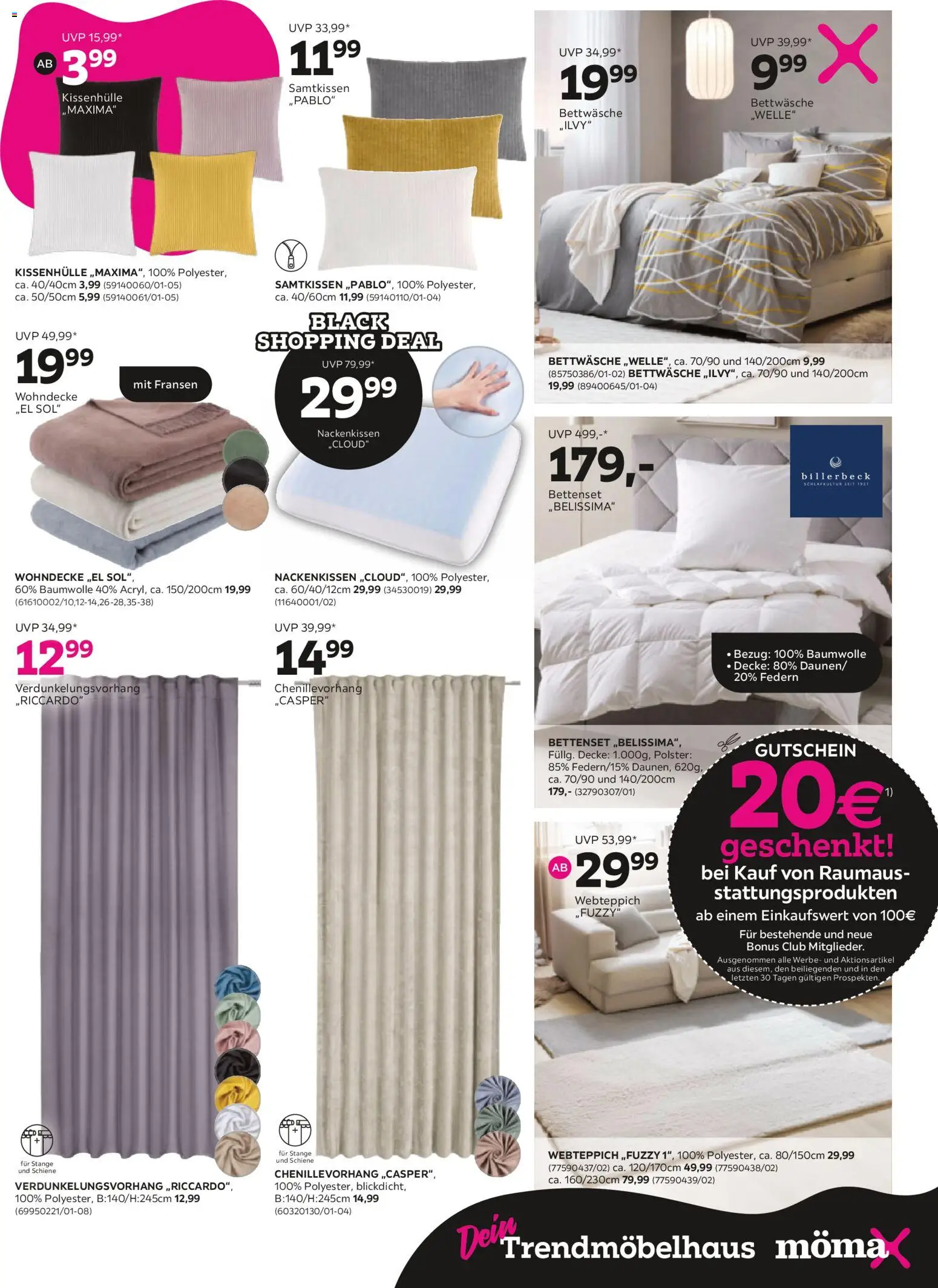 Mömax - Black Friday gültig ab 11.11.2025 | Seite: 3 | Produkte: Decke