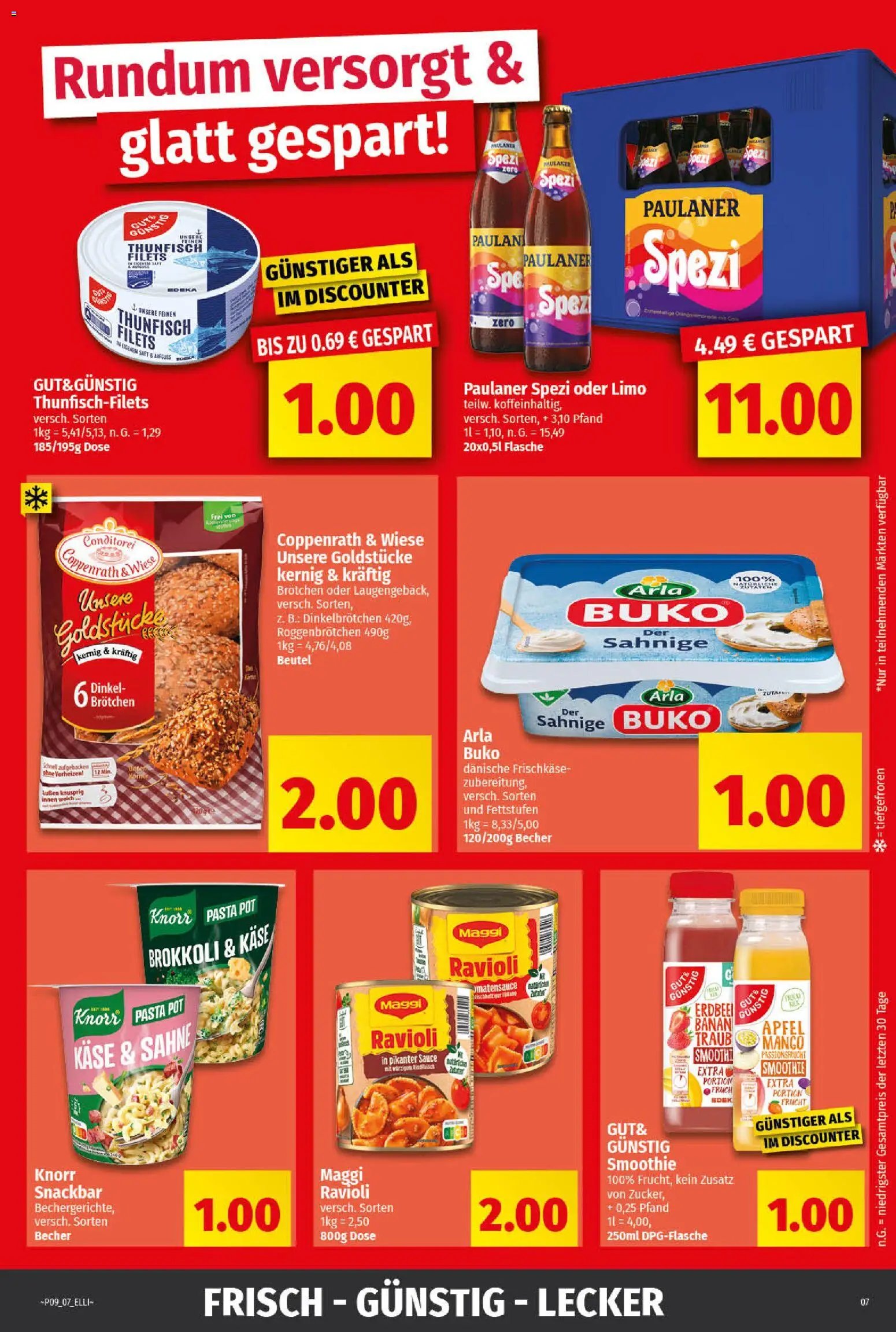 Elli Markt Prospekt 	 – gültig ab 23.02.2026 | Seite: 7 | Produkte: Maggi, Käse, Sahne, Paulaner