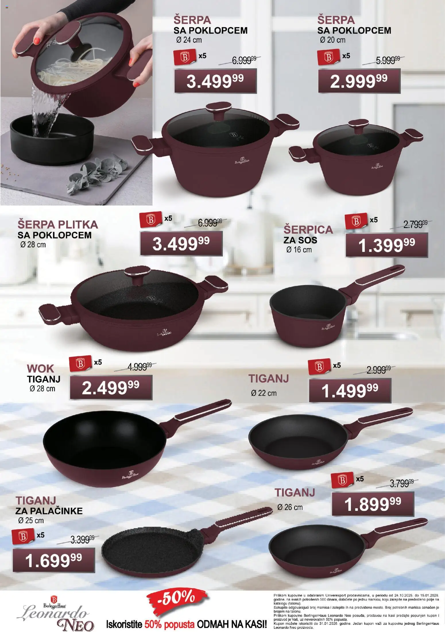 Univerexport katalog - važi od 24.10.2025 | Strana: 3 | Proizvode: Sos, Palačinke, Tiganj