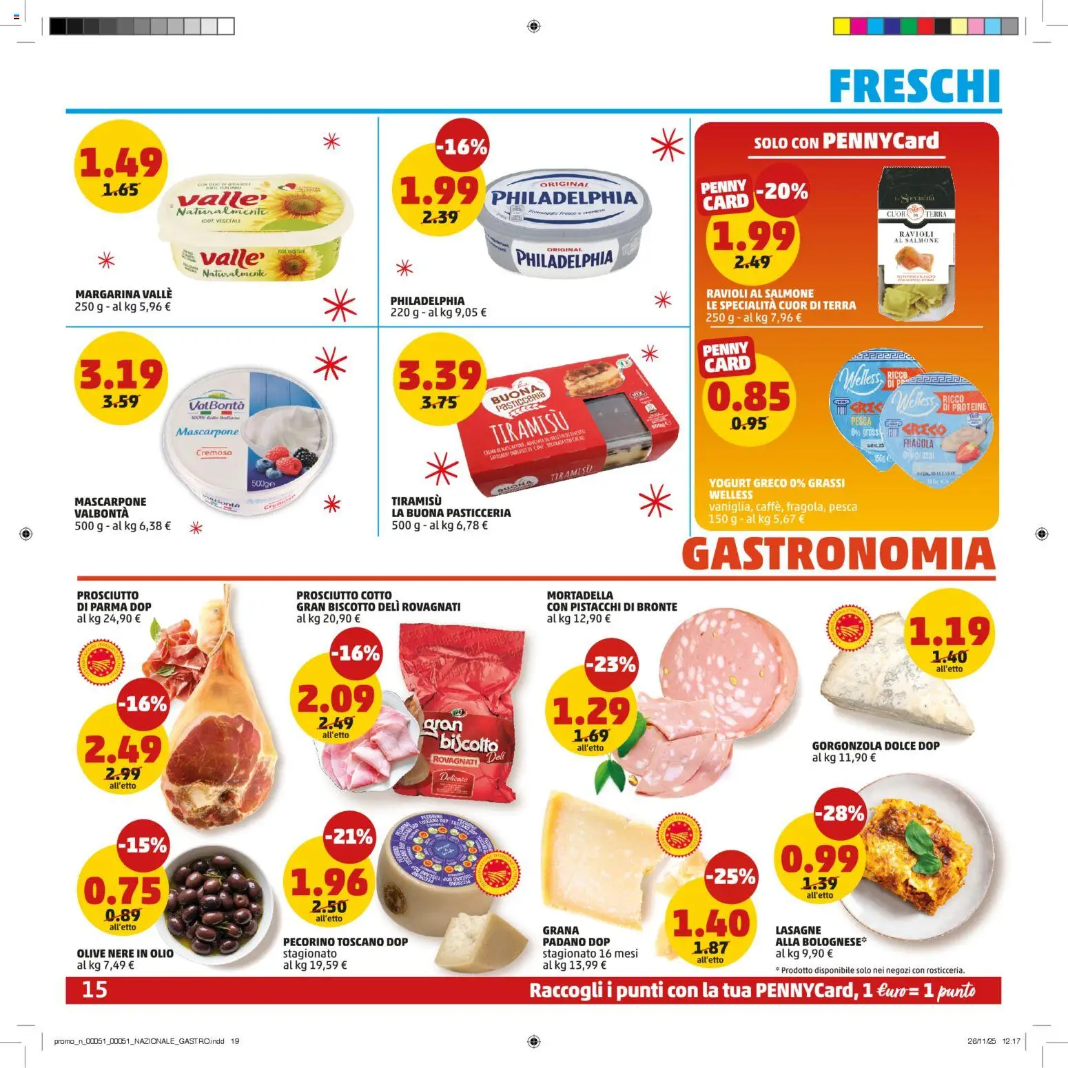 Volantino PENNY del 15.12.2025 | Pagina: 15 | Prodotti: Yogurt greco, Prosciutto Cotto, Olive, Margarina