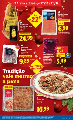 Pré-visualização Mini Presunto sem Osso com Tábua, Emb. 1,1 kg válido de 22.12.2025 | Página: 15
