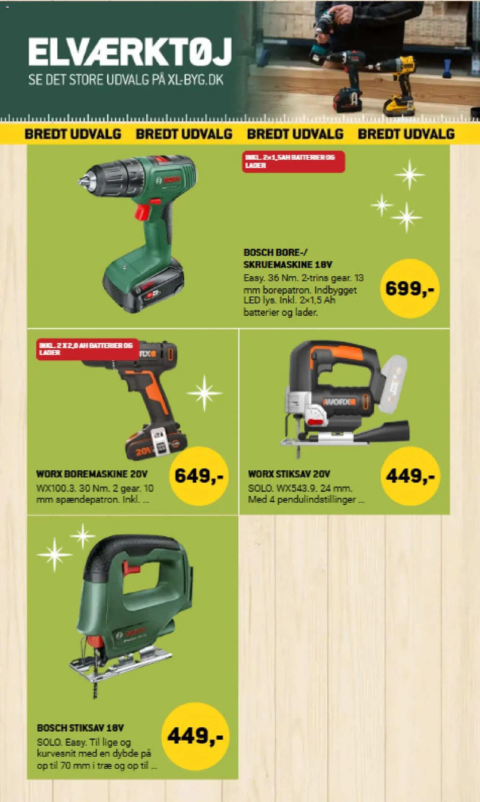 XL-BYG tilbudsavis – gyldig fra 05.12.2025 | Side: 33 | Produkter: Batterier, Boremaskine