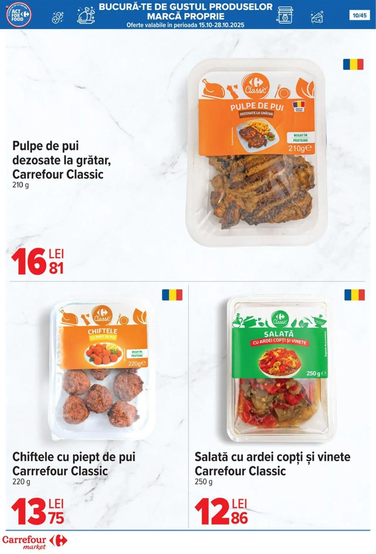 Noul catalog Carrefour – valabil de la 15.10.2025 | Pagină: 13 | Produse: Grătar, Hacıyatmaz Kedi Oyuncağı, Ardei, Chiftele