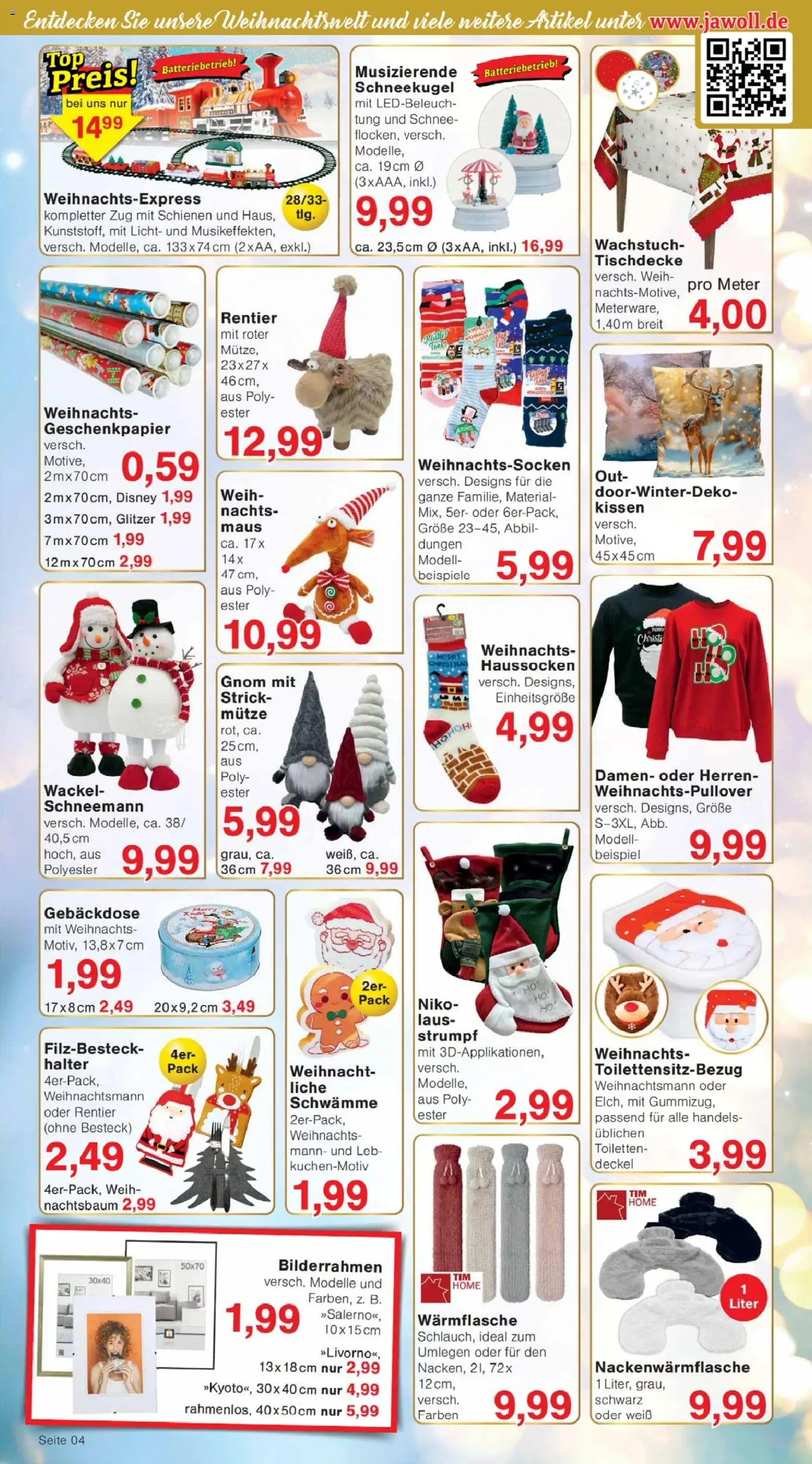 Jawoll Prospekt – gültig ab 01.12.2025 | Seite: 4 | Produkte: Kissen, Bilderrahmen, Maus