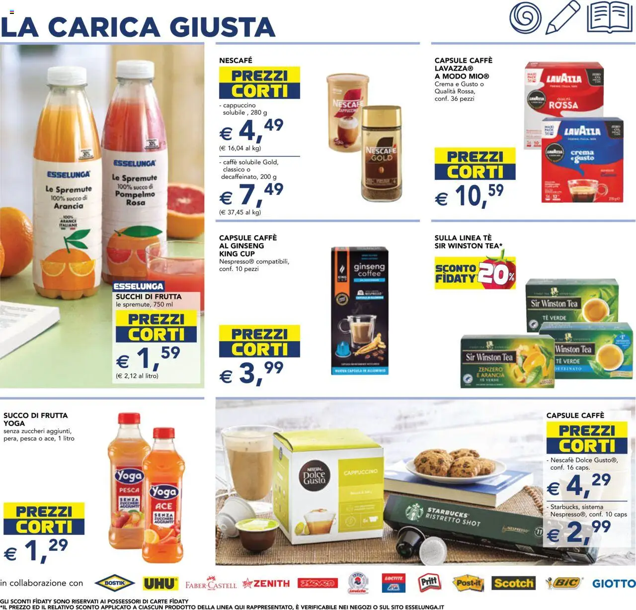 Volantino Esselunga S del 25.08.2025 | Pagina: 22 | Prodotti: Caffè, Succo, Lavazza, Succo di frutta