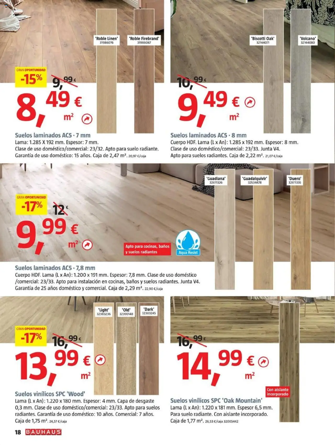 Bauhaus folleto │ válido desde el 26.06.2025 | Página: 18 | Productos: Suelos vinílicos, Caja