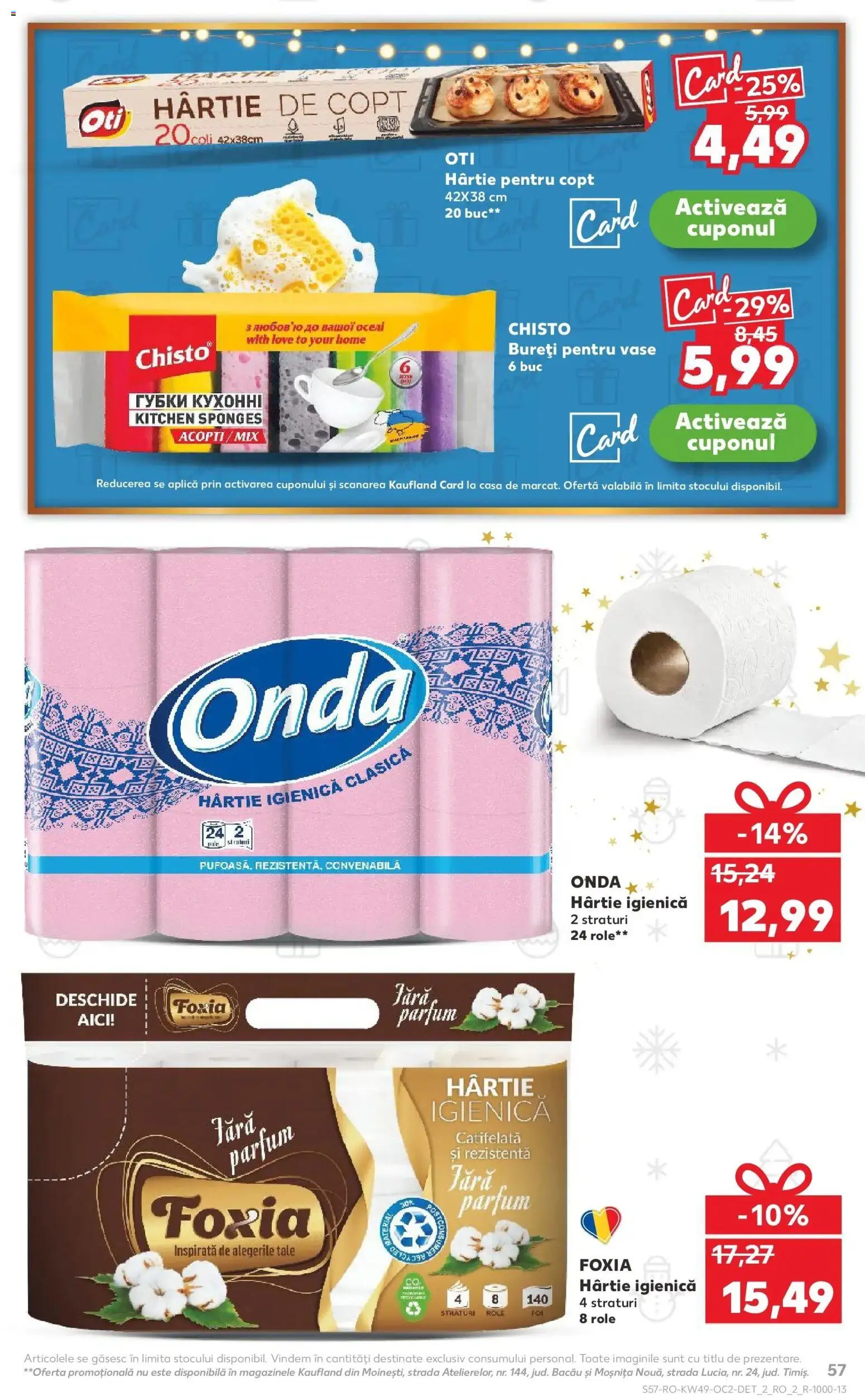 Noul catalog Kaufland – valabil de la 03.12.2025 | Pagină: 57 | Produse: Role, Parfum