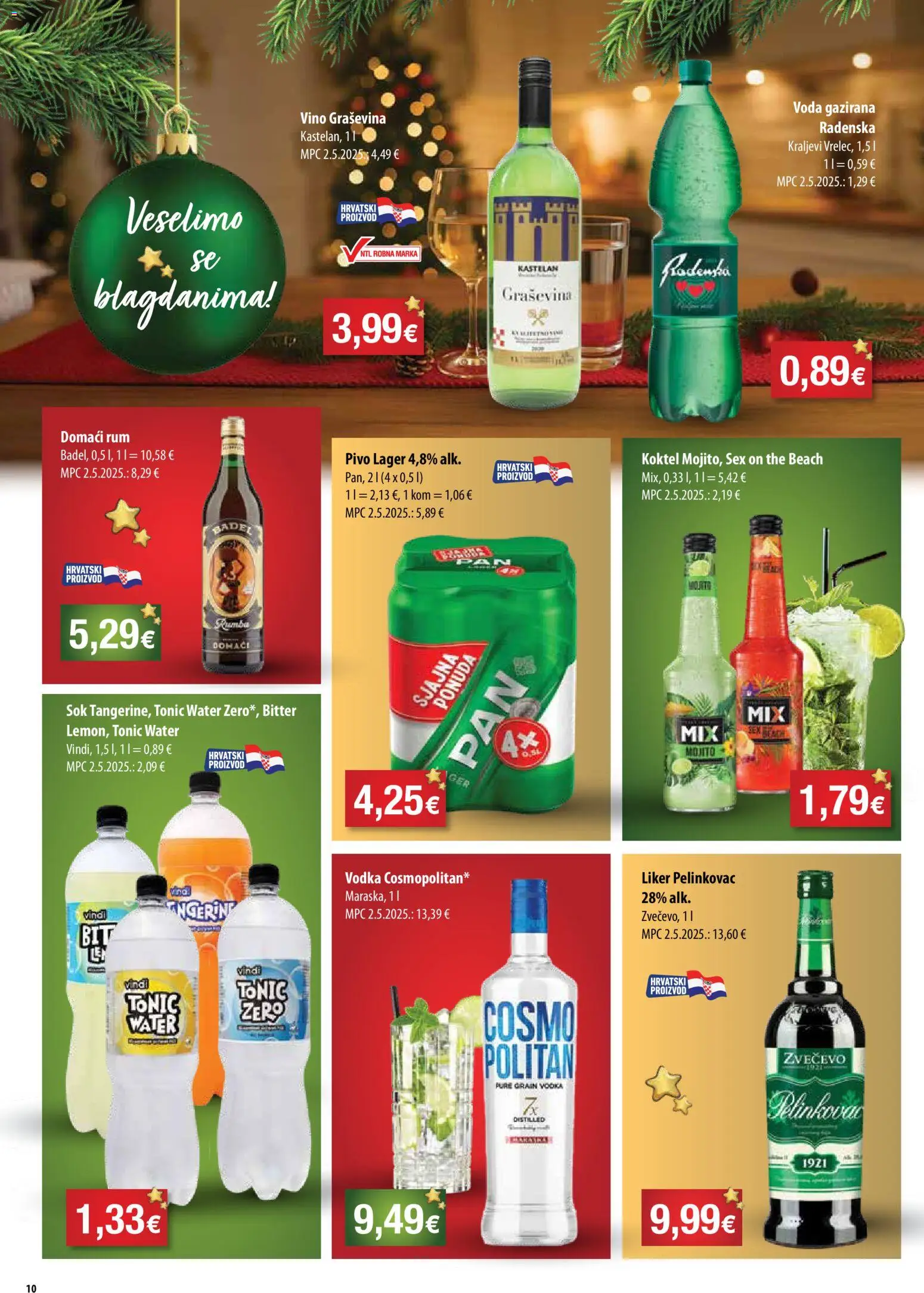 NTL katalog | vrijedi od 10.12.2025 | Stranica: 10 | Proizvodi: Radenska, Vino, Liker, Rum