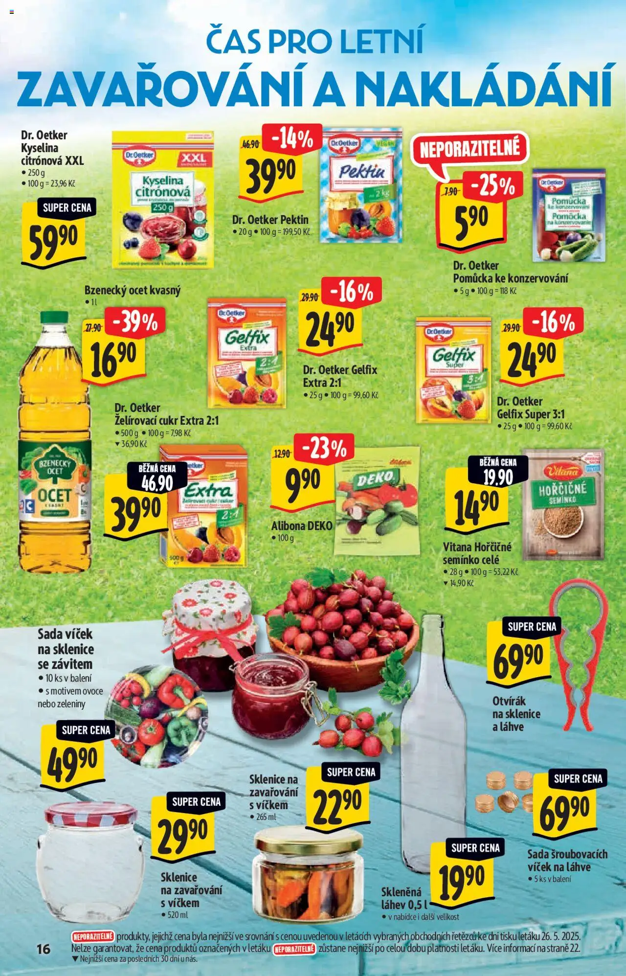 Albert katalog - Hypermarket od 04.06.2025 | Strana: 16 | Produkty: Lahve, Otvírák, Jar, Gelfix Extra