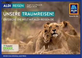Aldi Reisen Unsere Traumreisen ab 01.01.2026 gültig